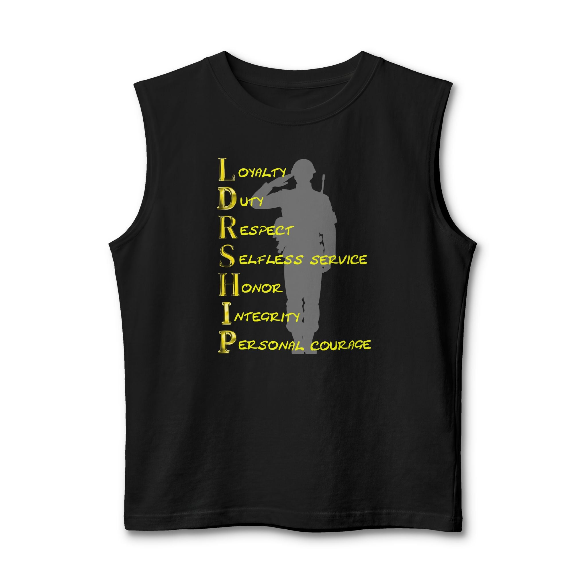 Leadership Values Muscle Tank — Military Tribute Workout Tank