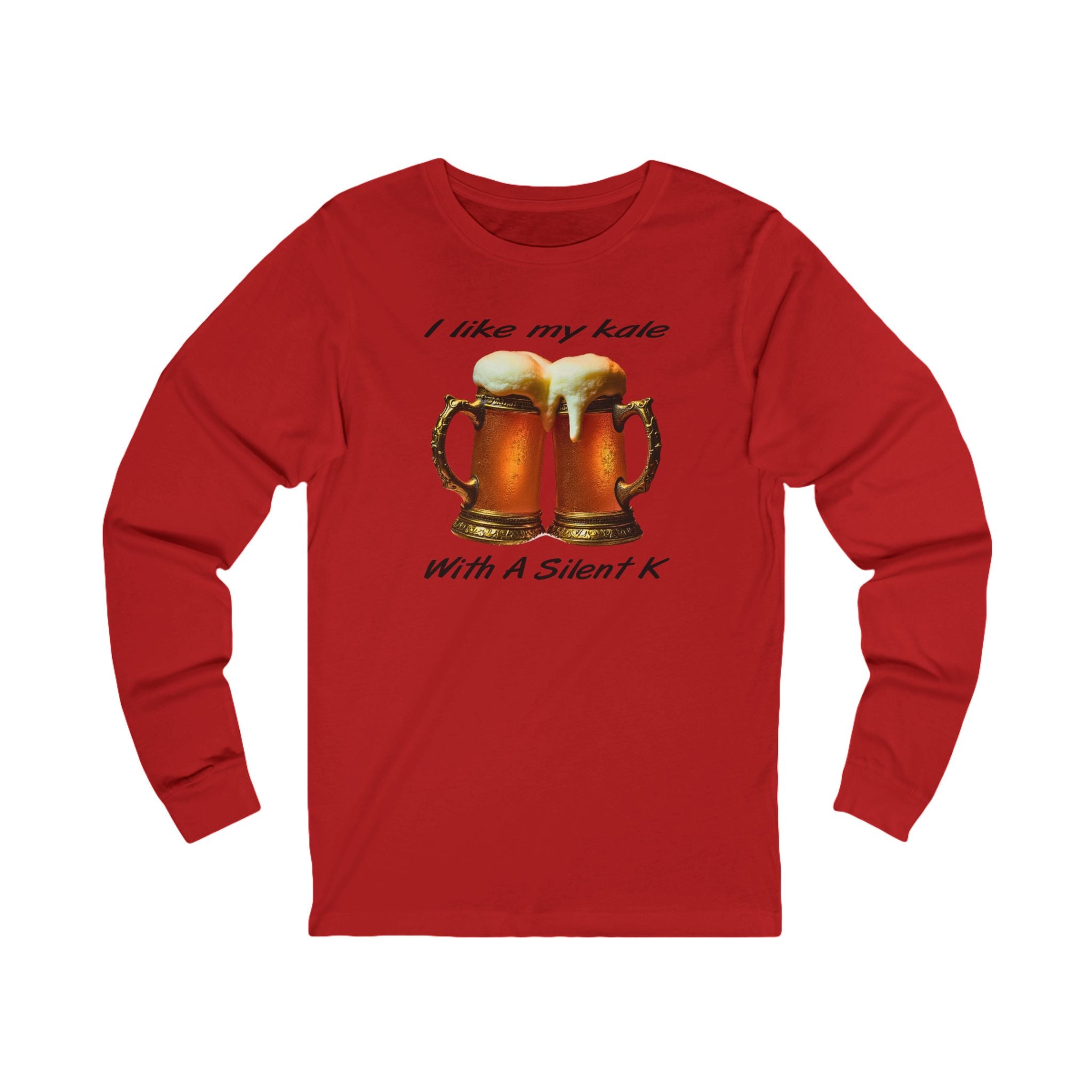 "I Like My Kale With A Silent K" Long Sleeve Tee