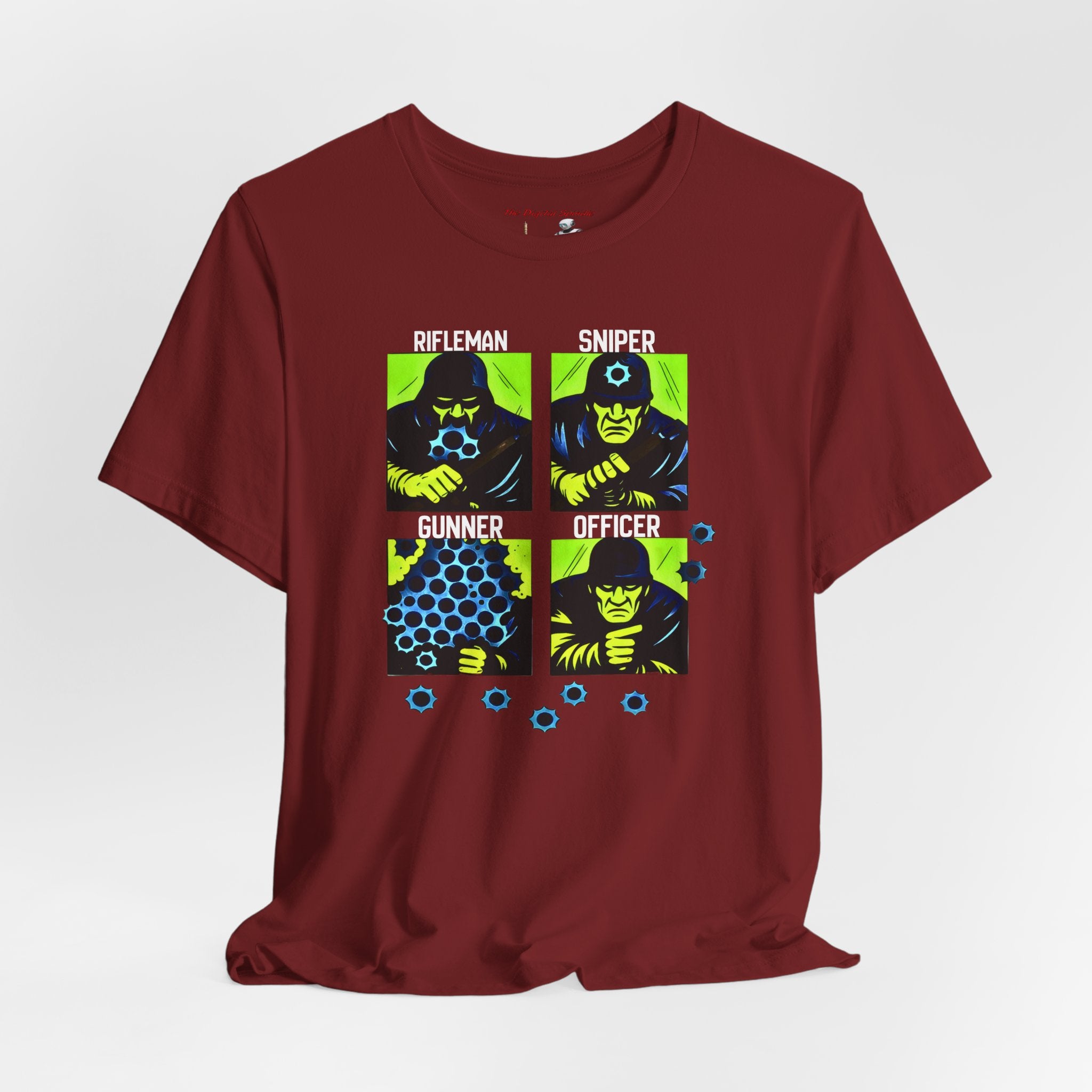 Shooting Range Graphic Tee — Rifleman Sniper Gunner Officer Military Design