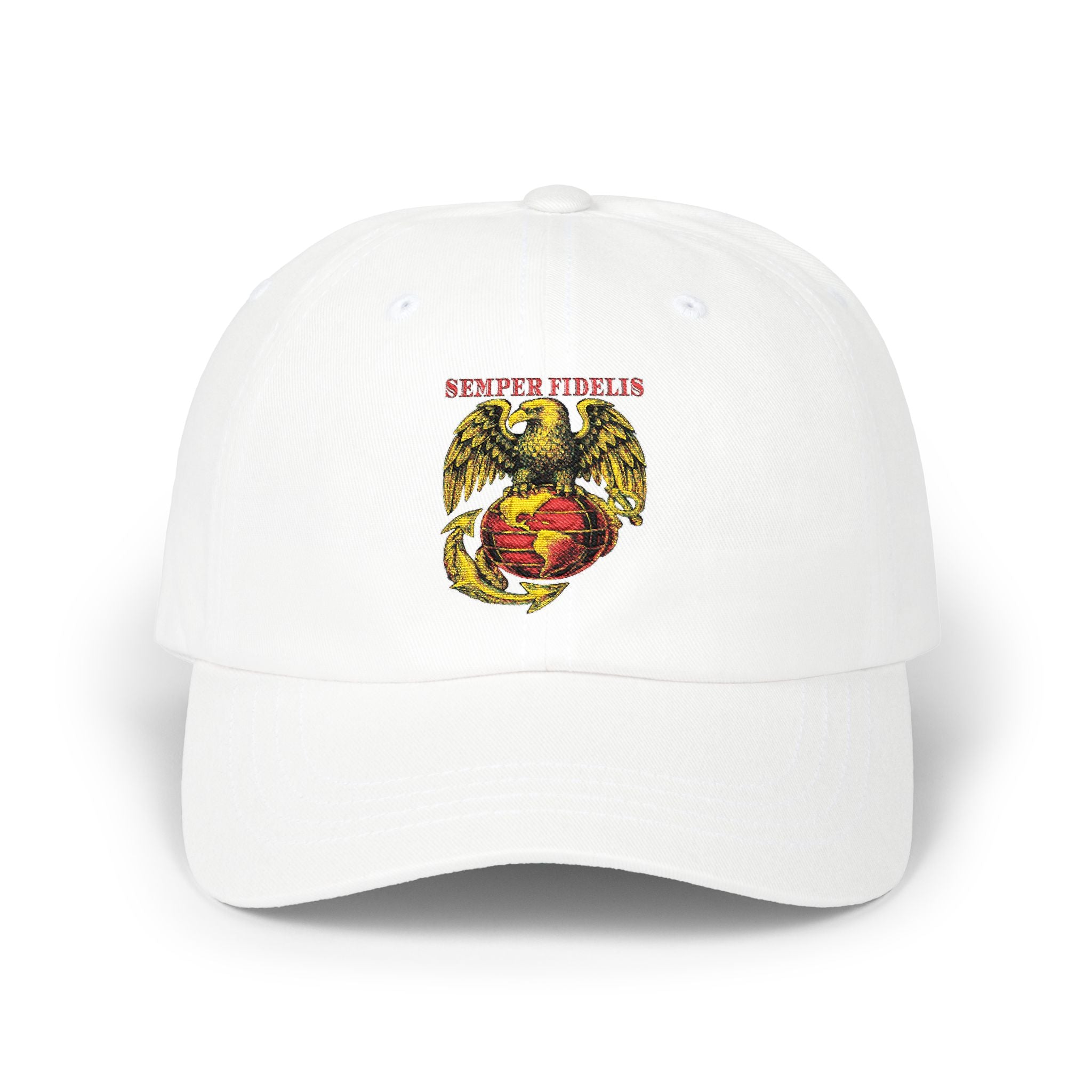 "Semper Fidelis" Eagle Globe & Anchor Embroidered Military Baseball Hat