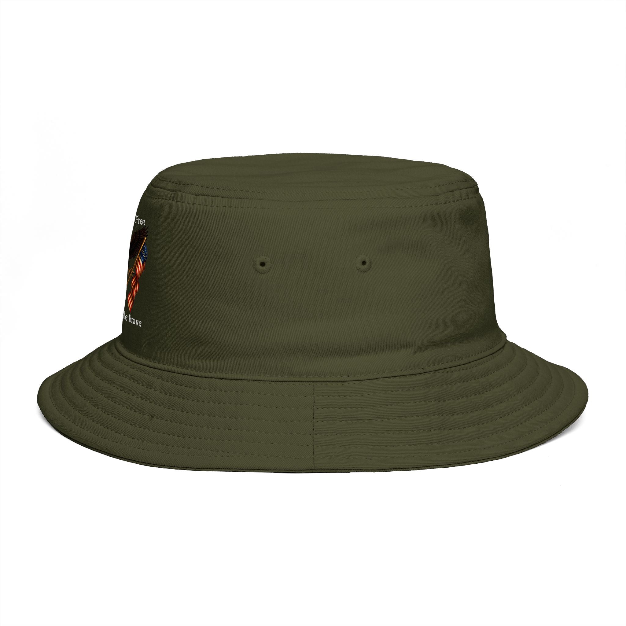 "Land of the Free, Home of the Brave" Bucket Hat