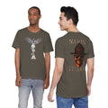 Marine Veteran Skull T‑Shirt — USMC Drill Instructor Hat Design