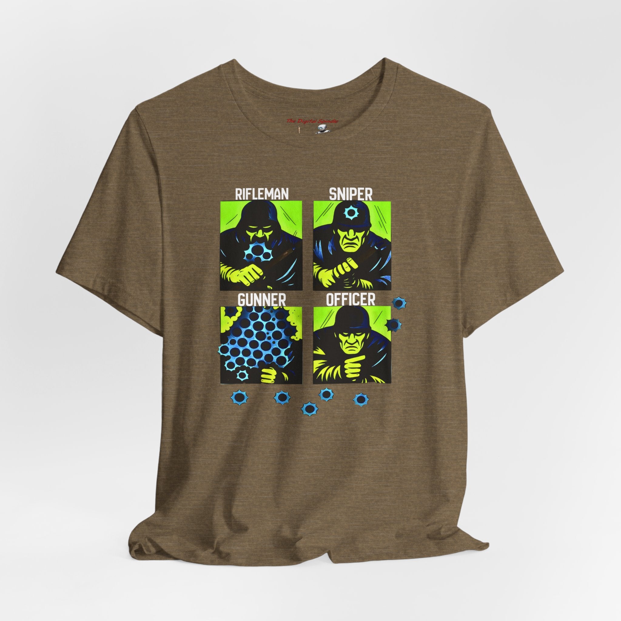 Shooting Range Graphic Tee — Rifleman Sniper Gunner Officer Military Design