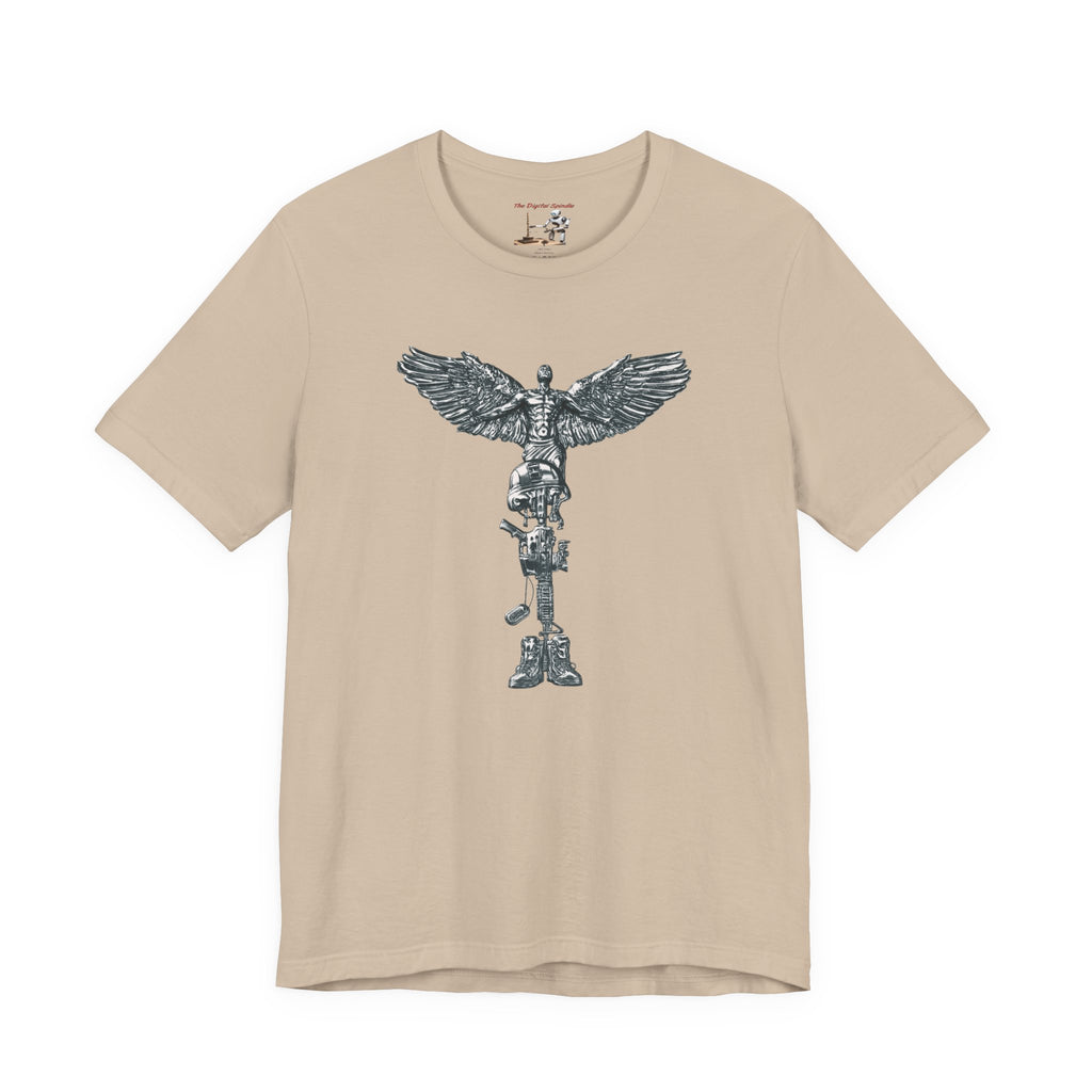 Fallen Soldier Rising Angel T-Shirt — Patriotic Military Veteran Tee