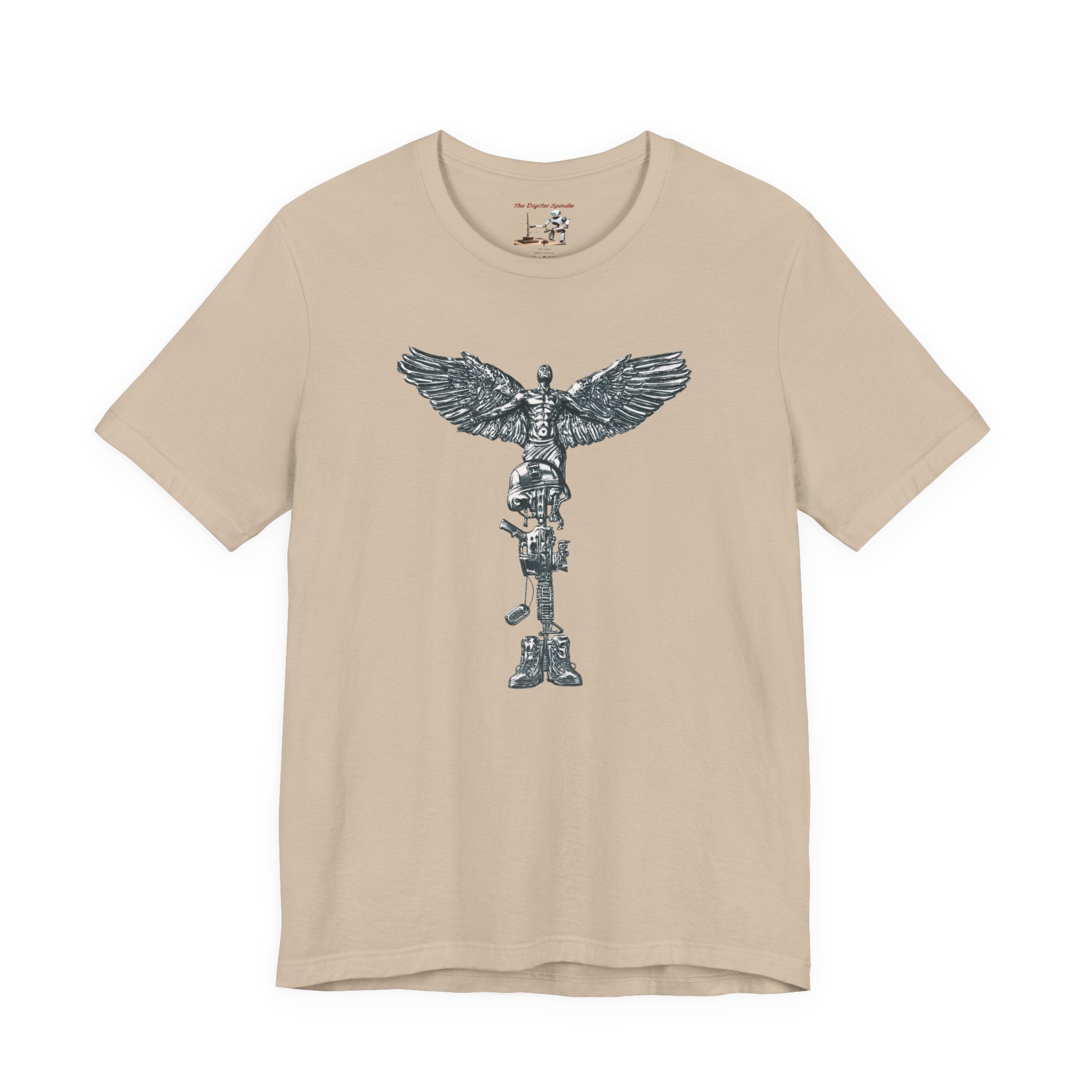 Fallen Soldier Rising Angel T-Shirt — Patriotic Military Veteran Tee