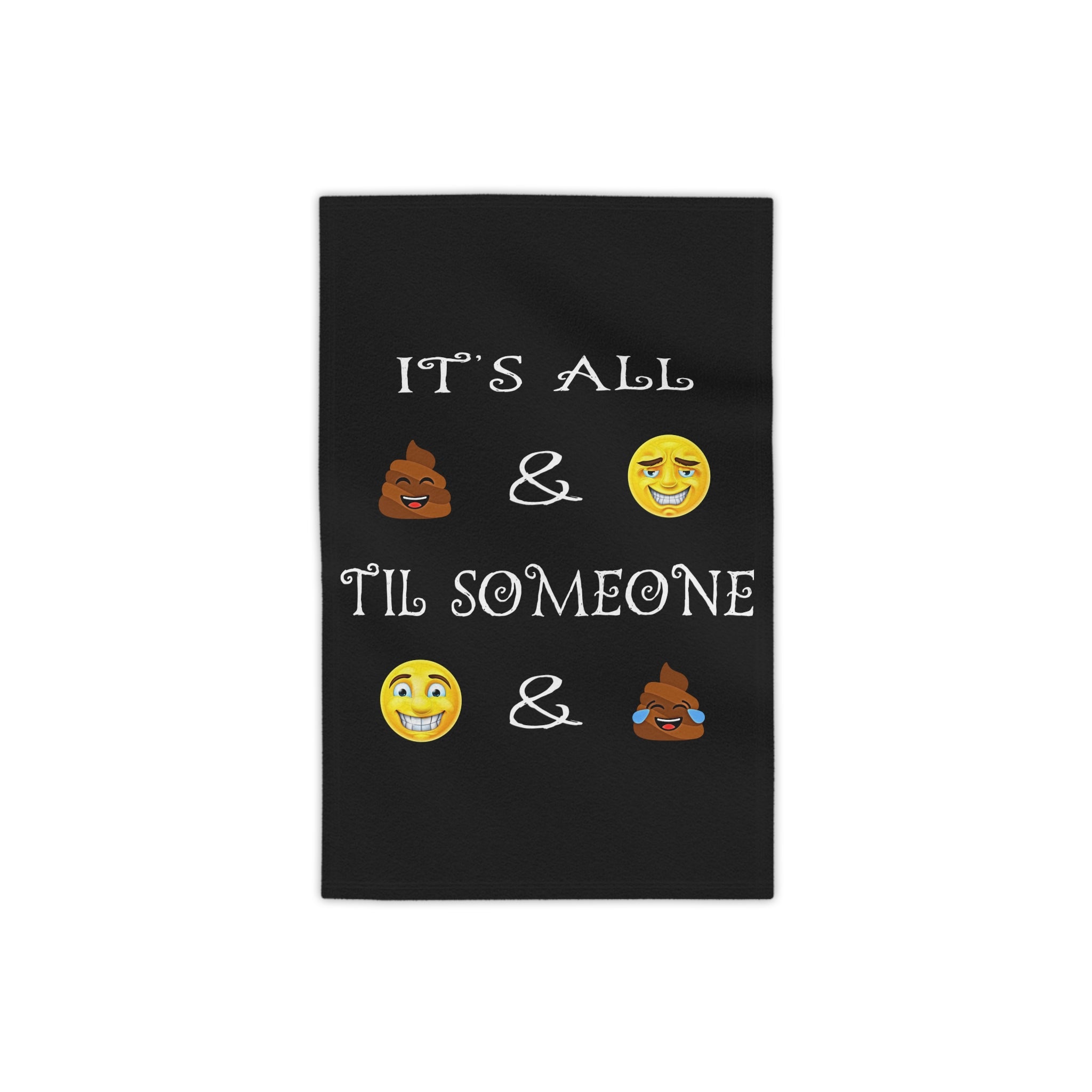 Funny Emoji Poop Laugh Beach Towel