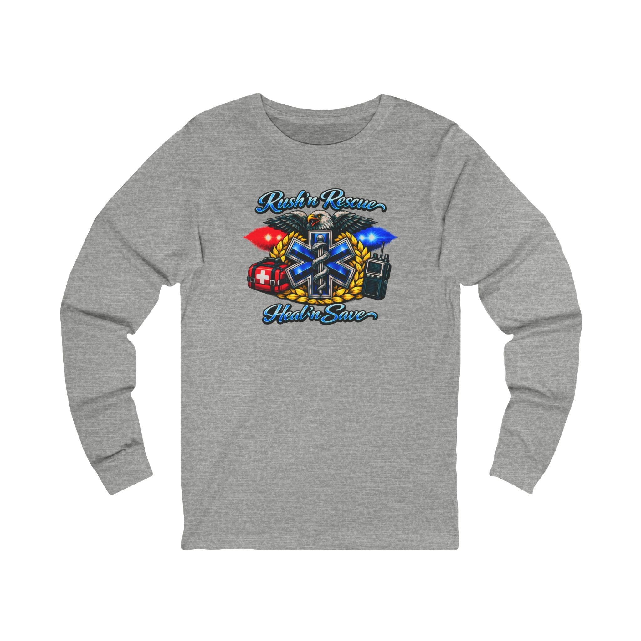 Paramedic EMS Star of Life Long Sleeve Tee