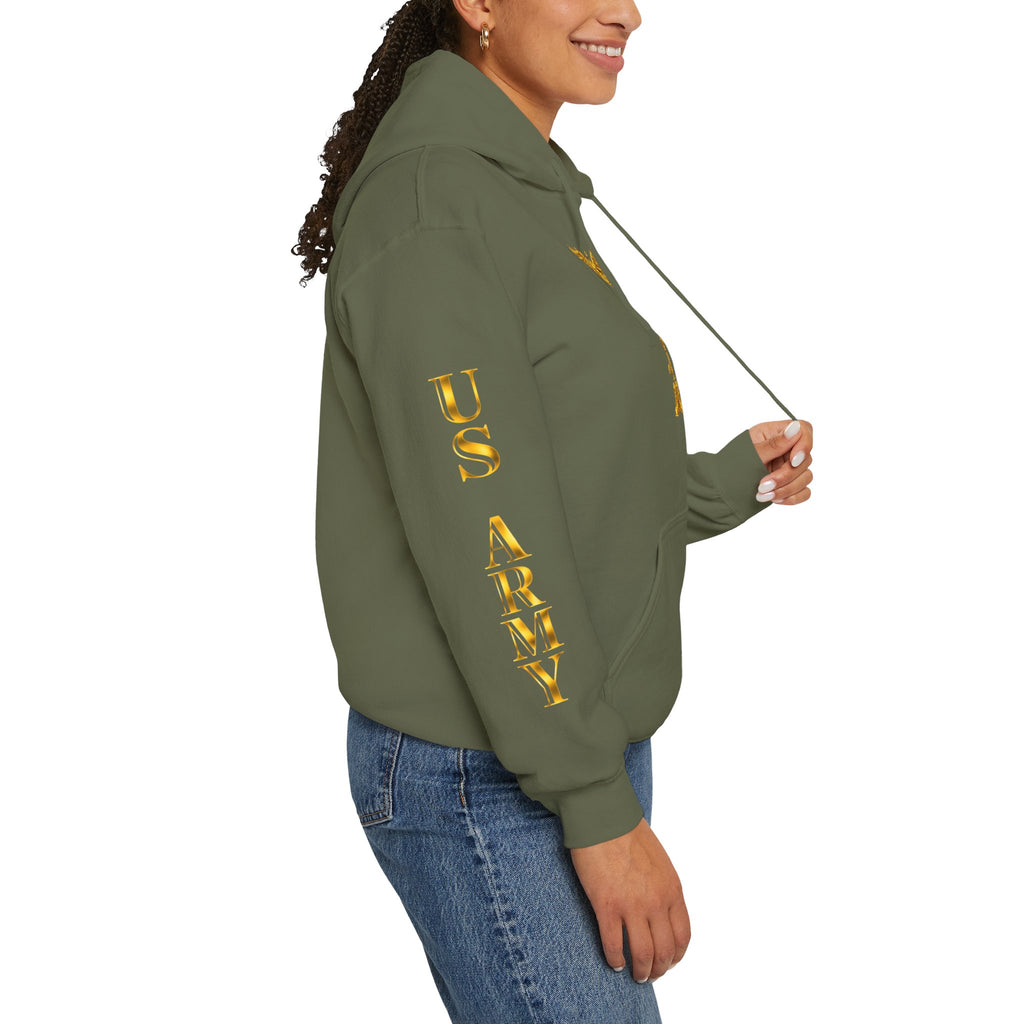 US Army Veteran Crest Hoodie — Military Emblem Sweatshirt