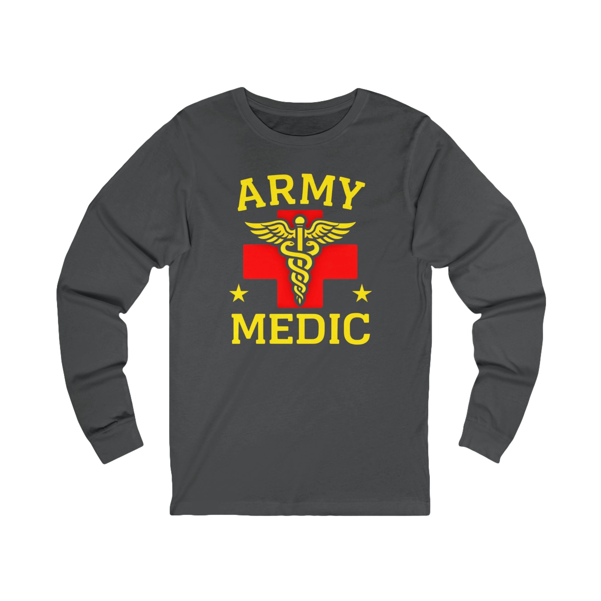 Army Medic Long Sleeve Tee — Military Medical Caduceus Shirt