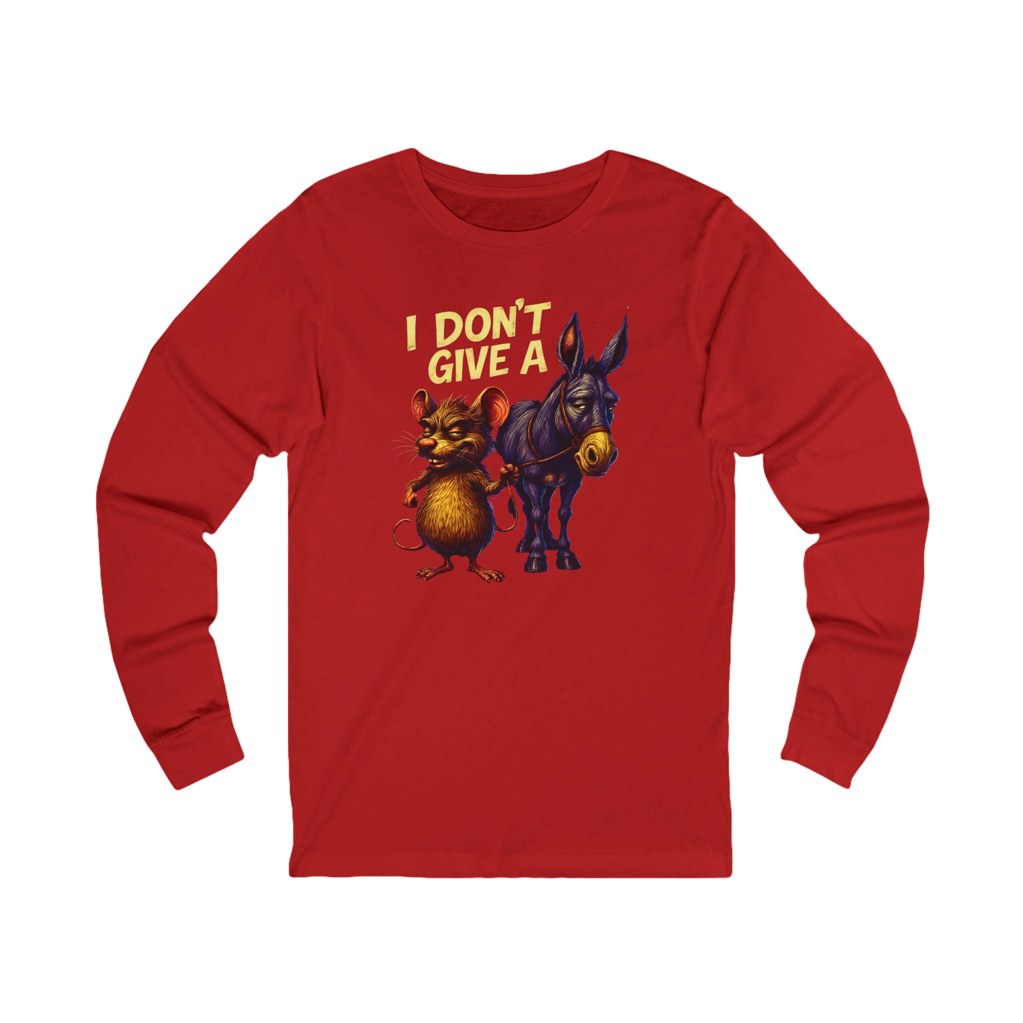 Funny Rat and Donkey Long Sleeve Tee