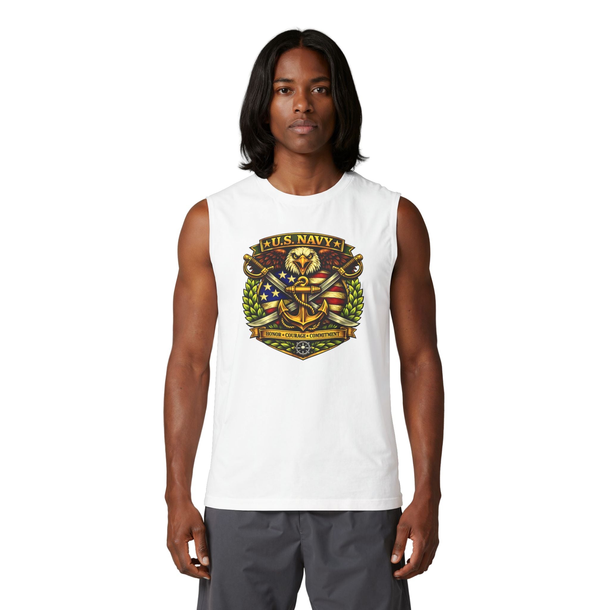U.S. Navy Honor, Courage, Commitment Muscle Tank