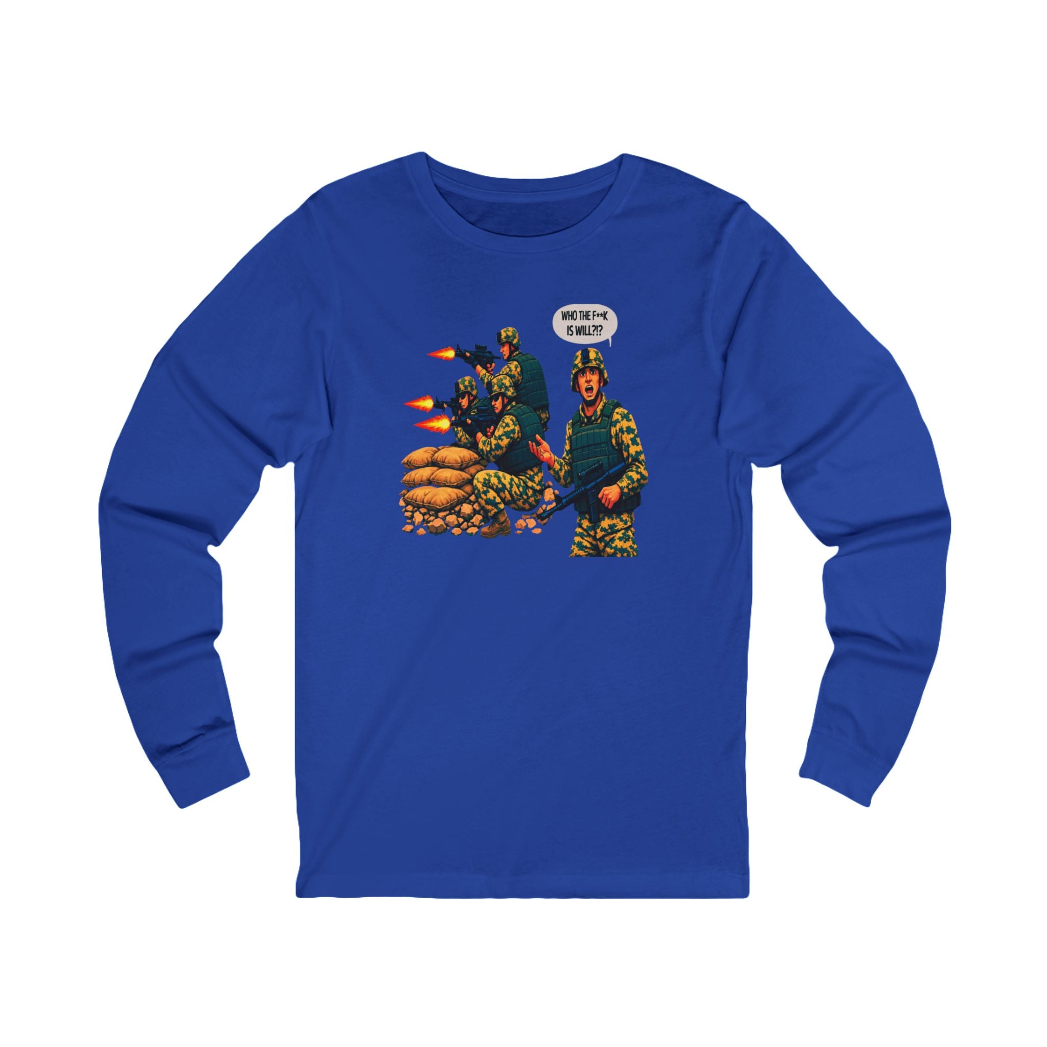'Who The F**K Is Will?' Military Graphic Shirt