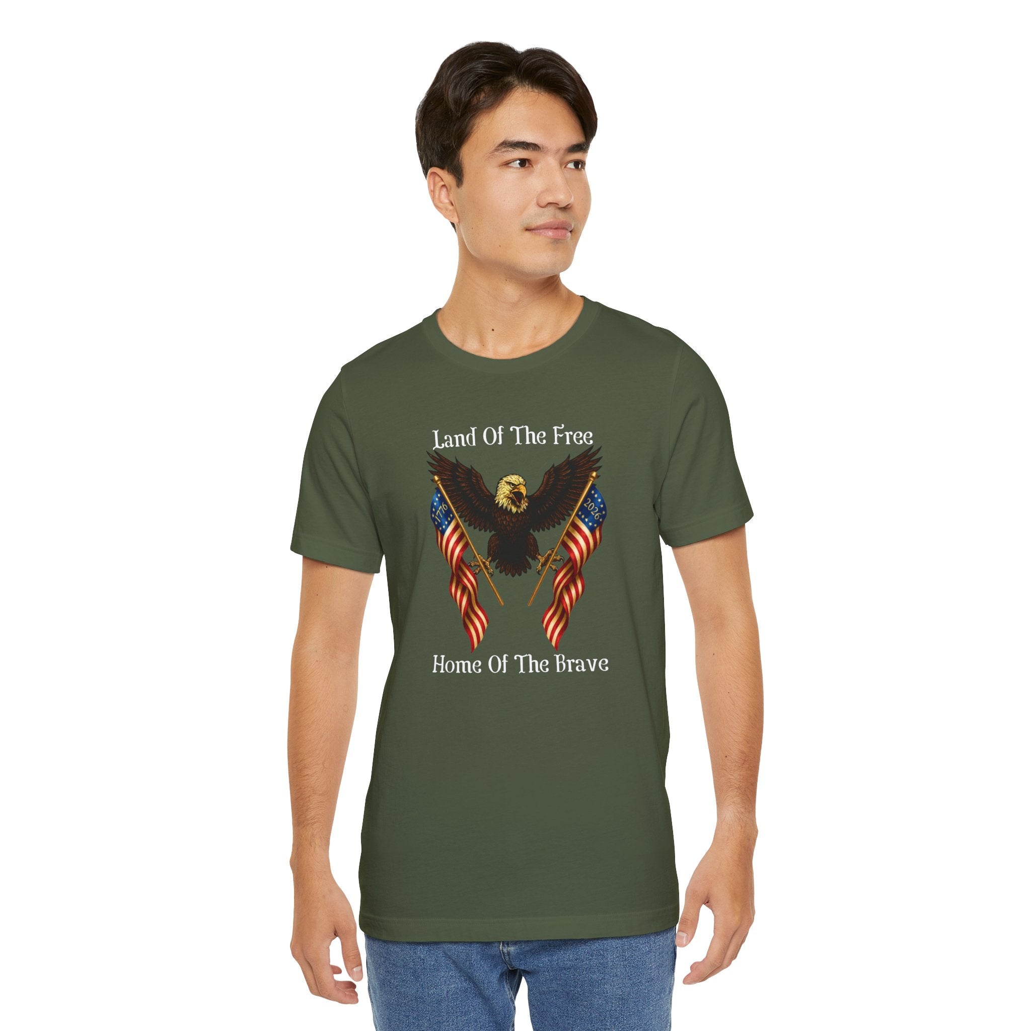 "Land of the Free, Home of the Brave" T‑Shirt