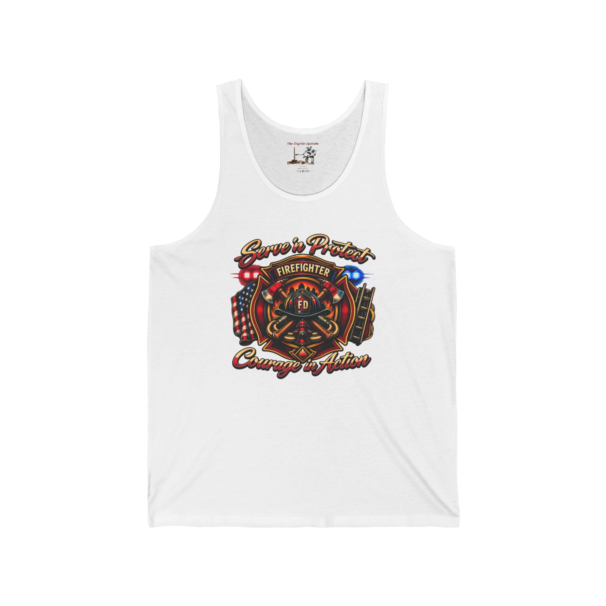 Firefighter Courage In Action Tank Top