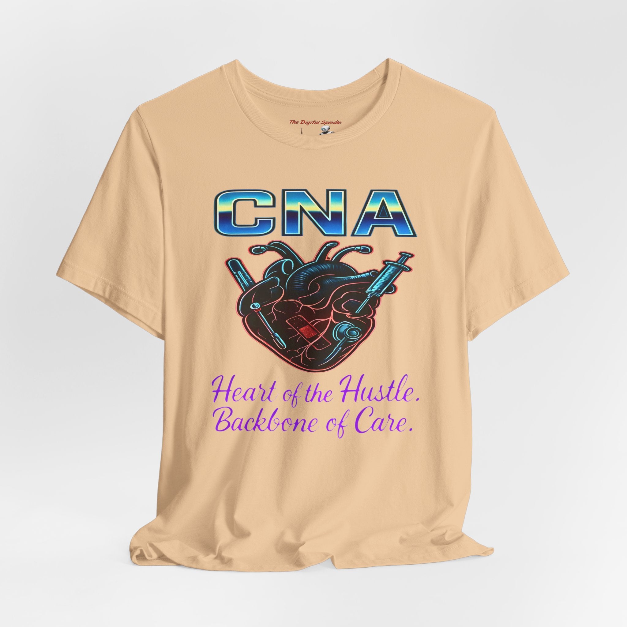 CNA T‑Shirt — "Heart of the Hustle, Backbone of Care" Graphic Tee