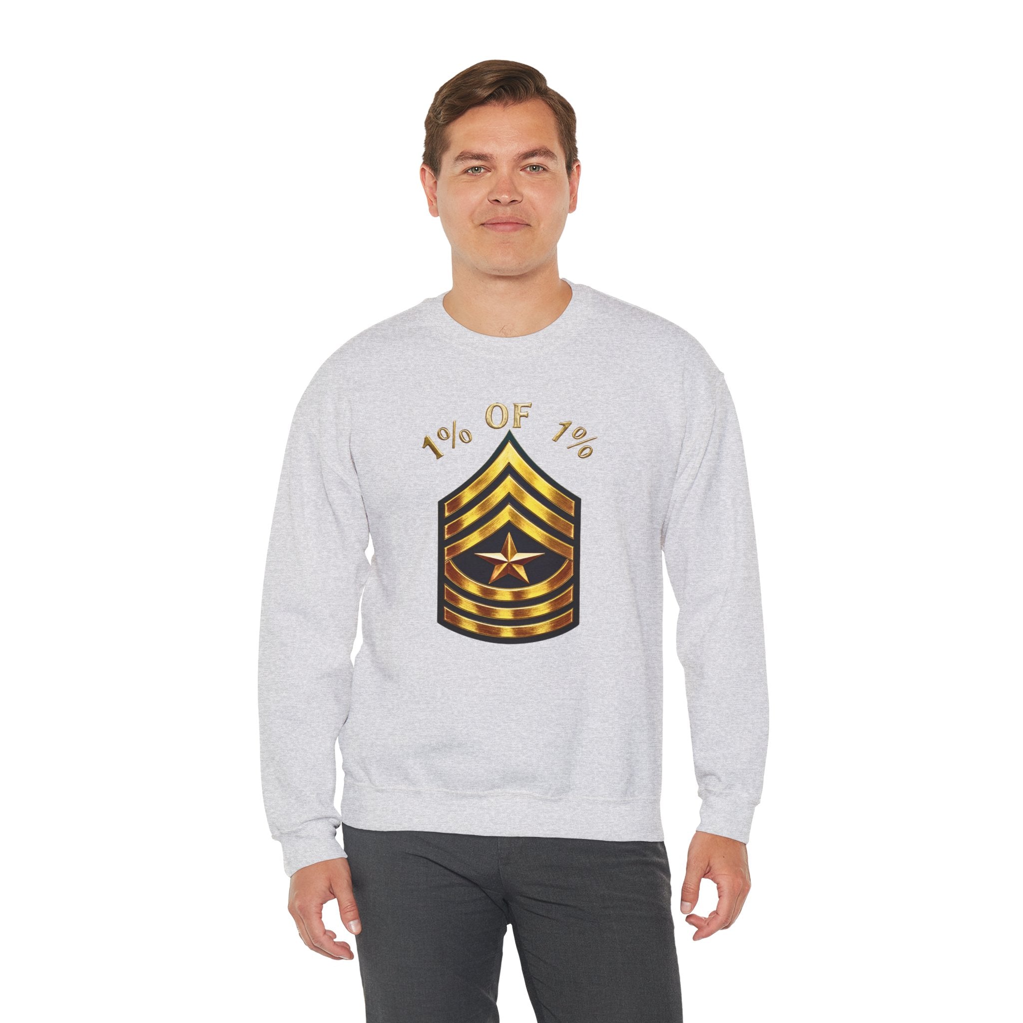 "1% of 1%" Gold Rank Crewneck Sweatshirt