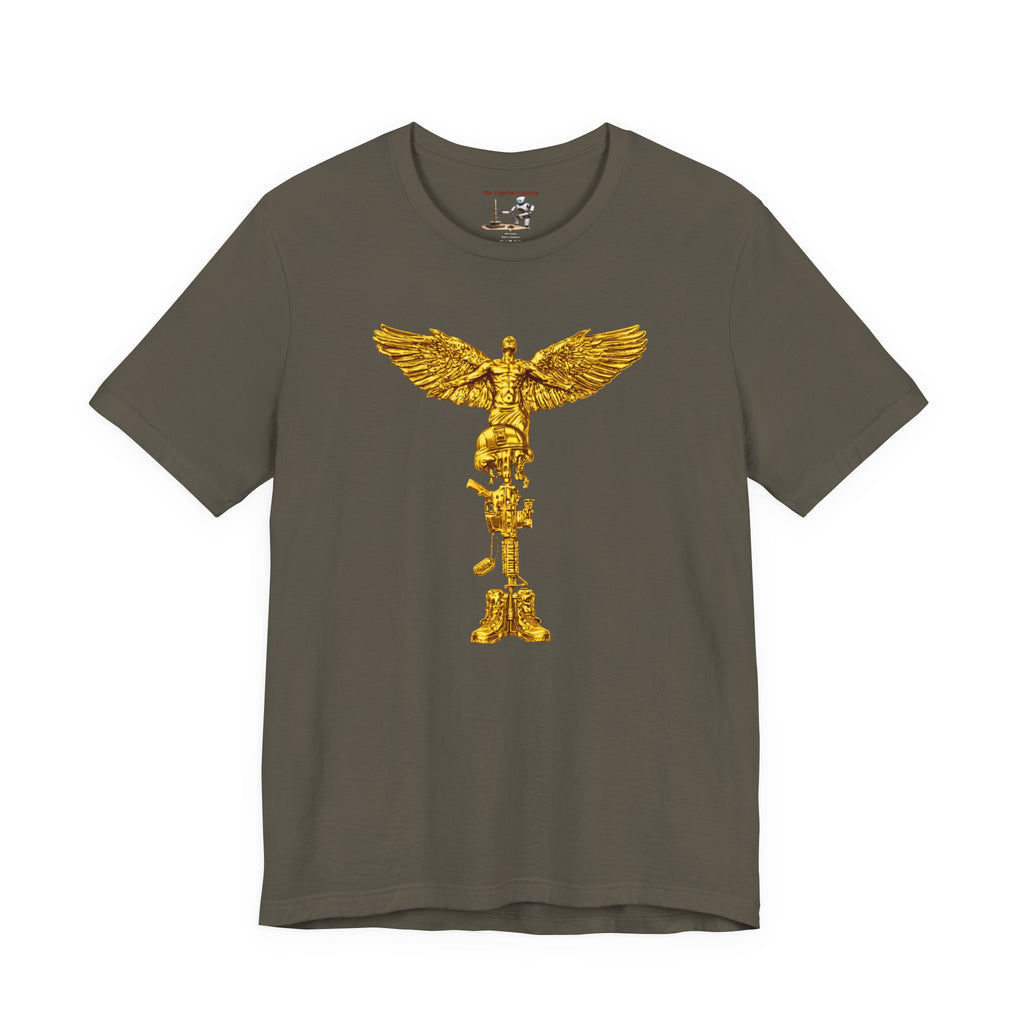 Fallen Soldier Rising Angel T-Shirt — Patriotic Military Veteran Tee