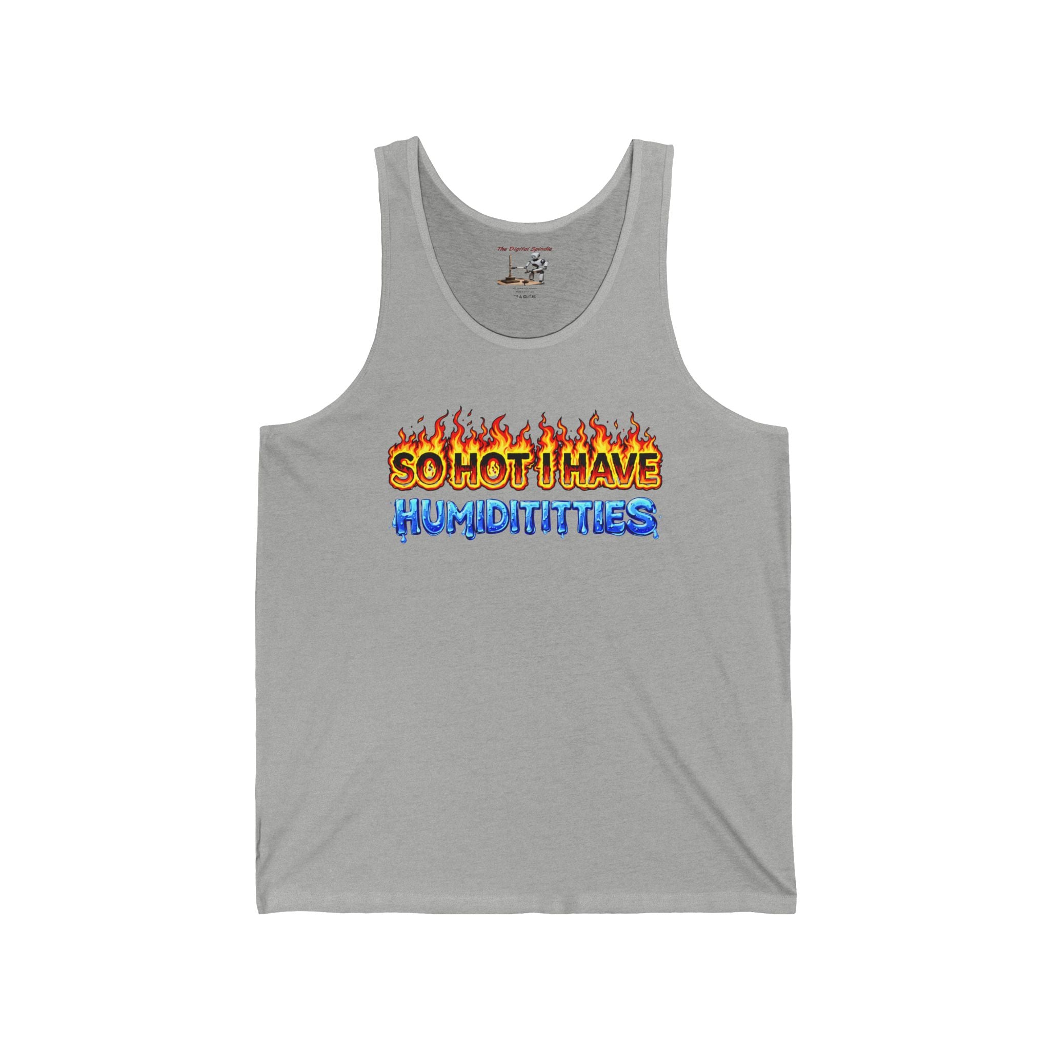 Tank Top - "So Hot I Have Humiditties" Retro Flame & Ice Graphic