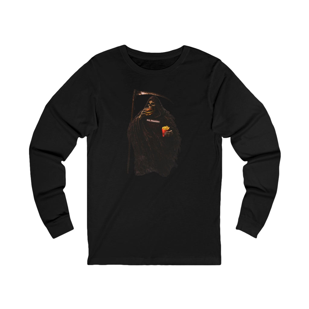 Big Pharma Reaper Eating Lunch Long Sleeve Tee