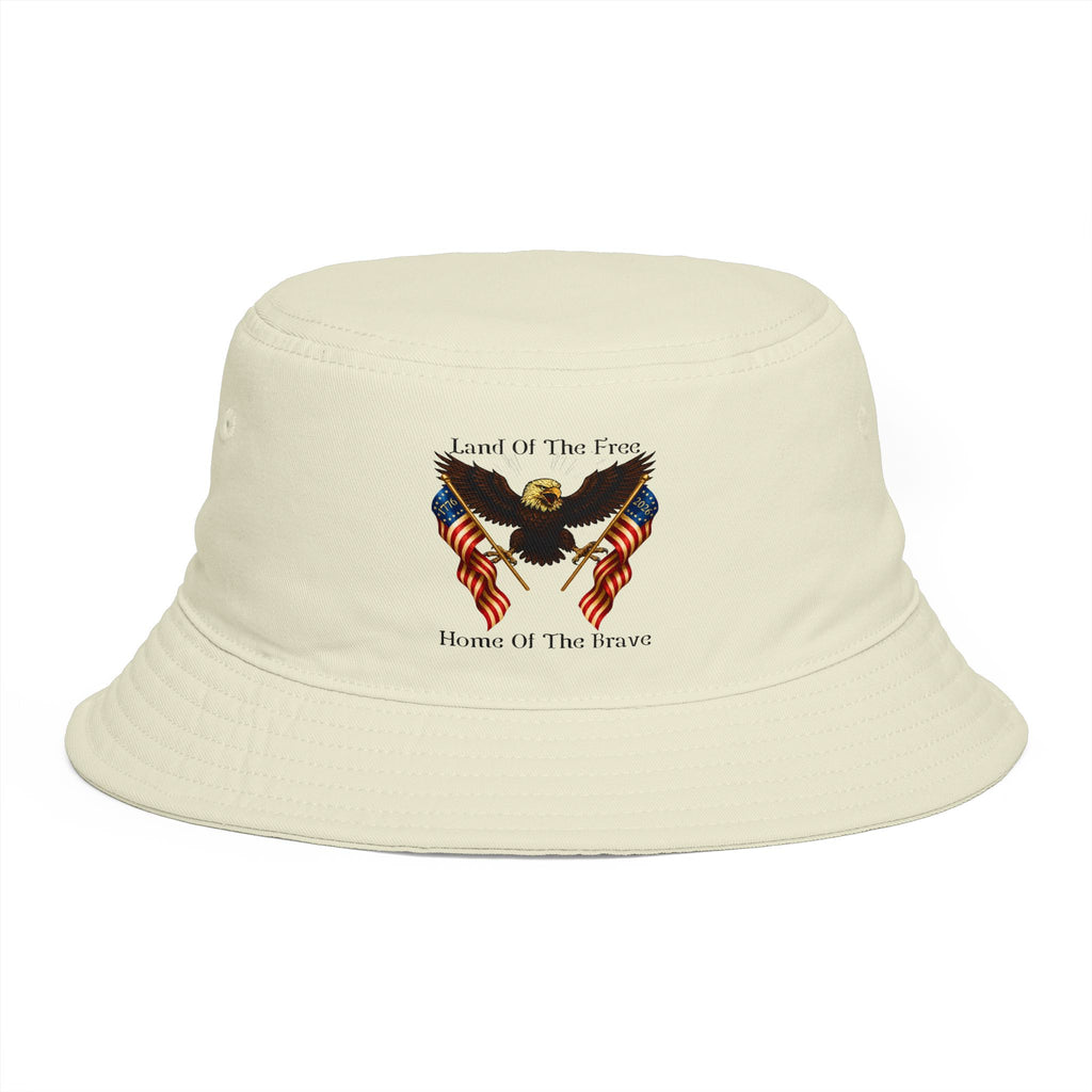"Land of the Free, Home of the Brave" Bucket Hat
