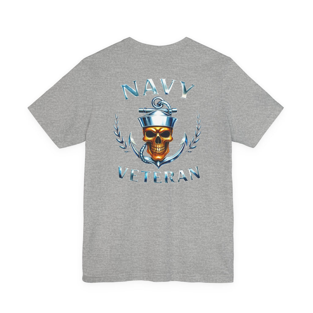 Navy Veteran Skull Anchor T‑Shirt
