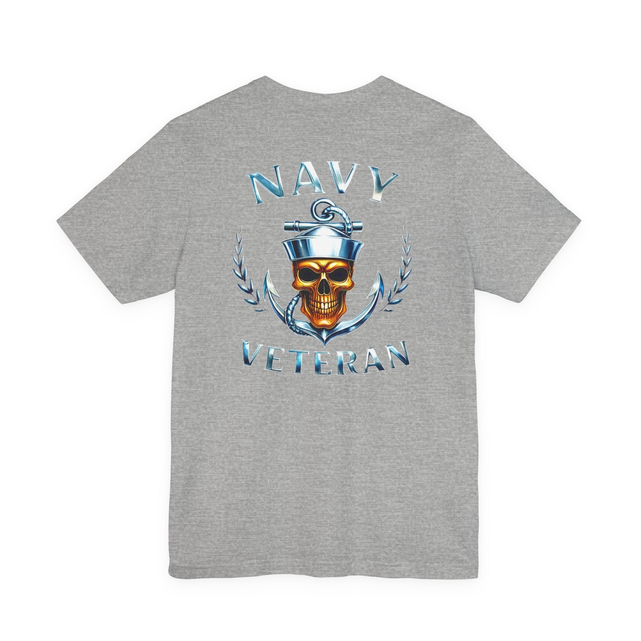 Navy Veteran Skull Anchor T‑Shirt
