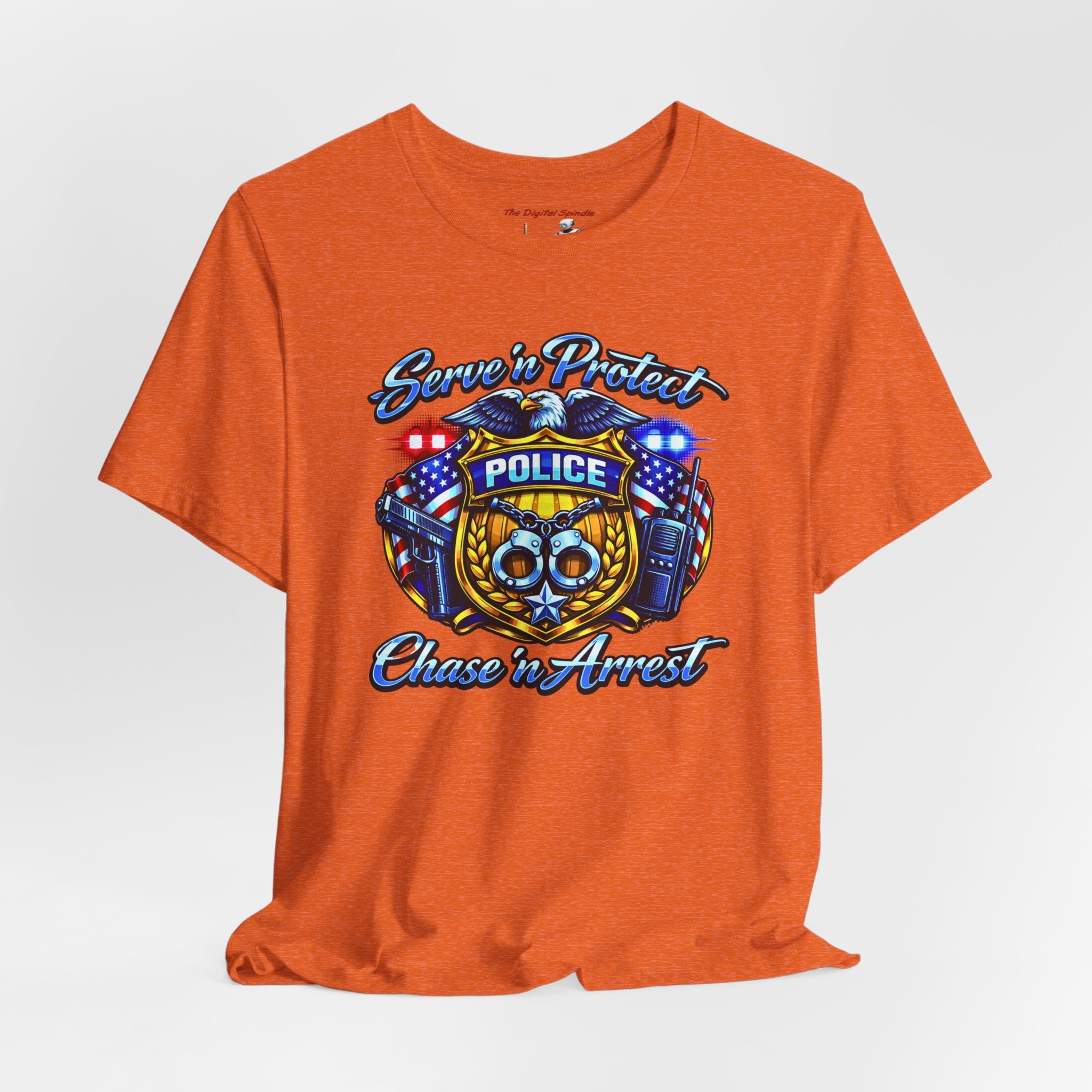 Police 'Serve & Protect, Chase to Arrest' Graphic Tee