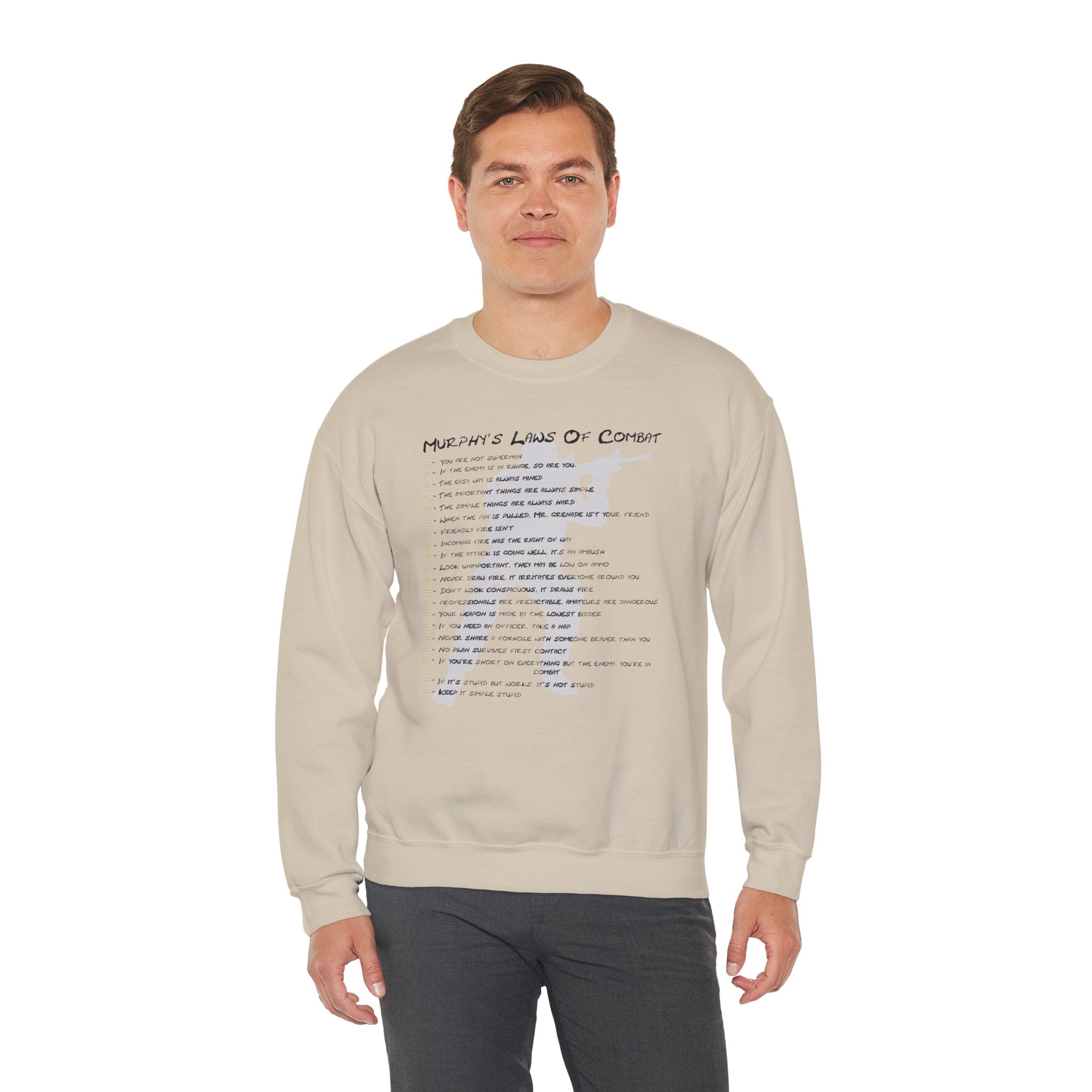 'Murphy's Laws of Combat' Crewneck Sweatshirt