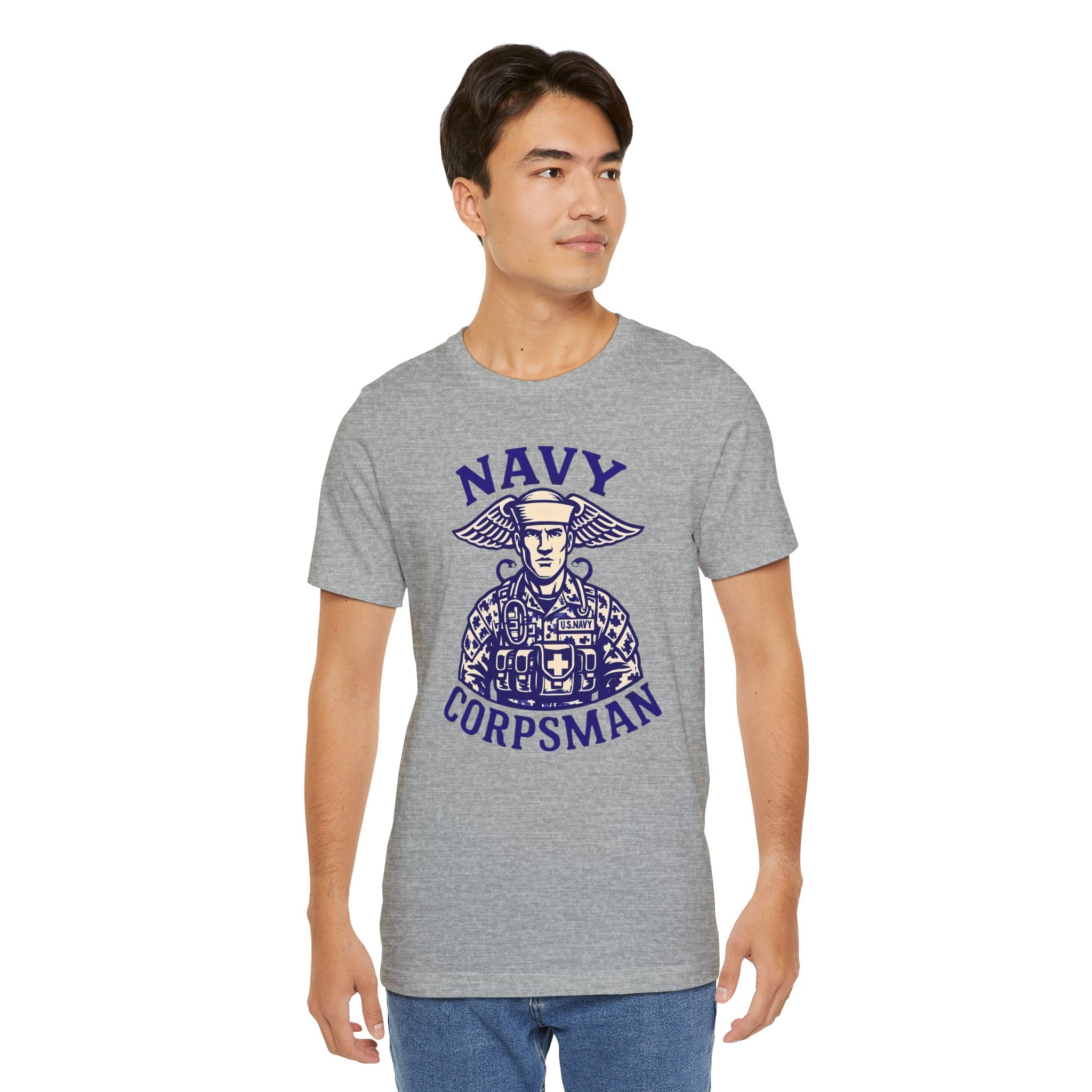 Navy Corpsman T-Shirt — Vintage Military Medic Emblem