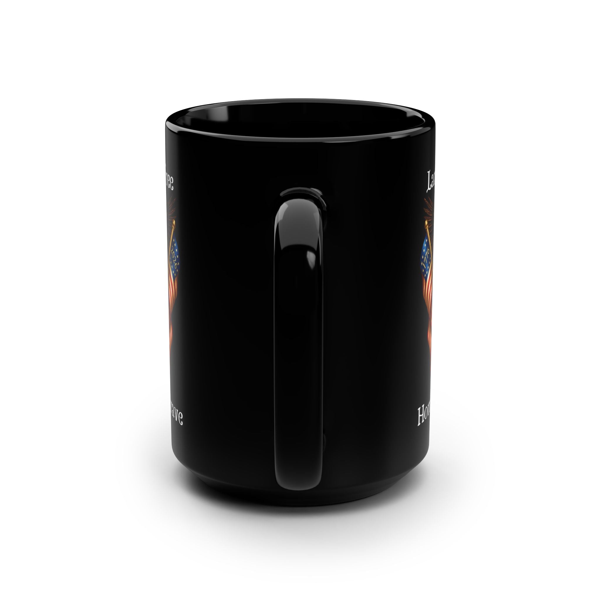 "Land of the Free, Home of the Brave" 15oz Black Mug