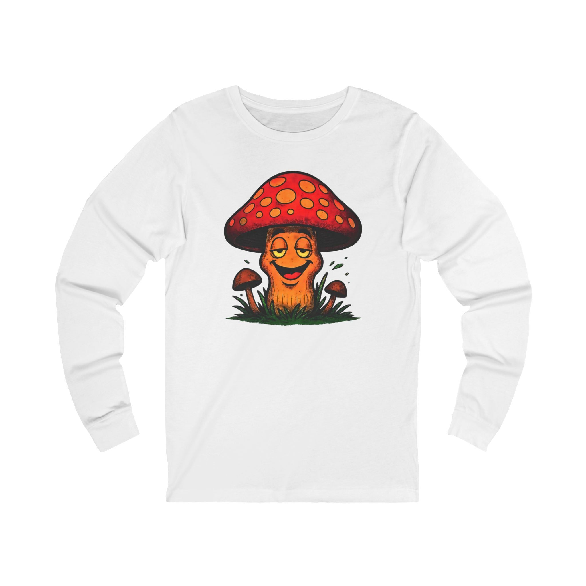 Happy Mushroom Long Sleeve Tee