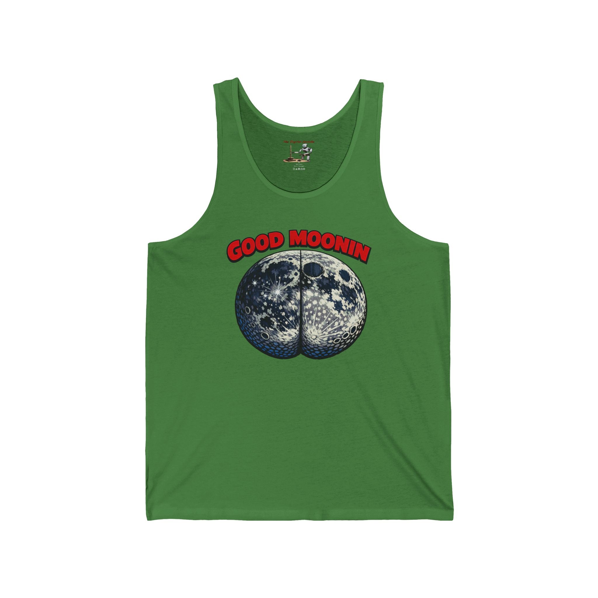 Good Moonin' Tank Top — Funny Retro Moon Graphic Sleeveless Shirt