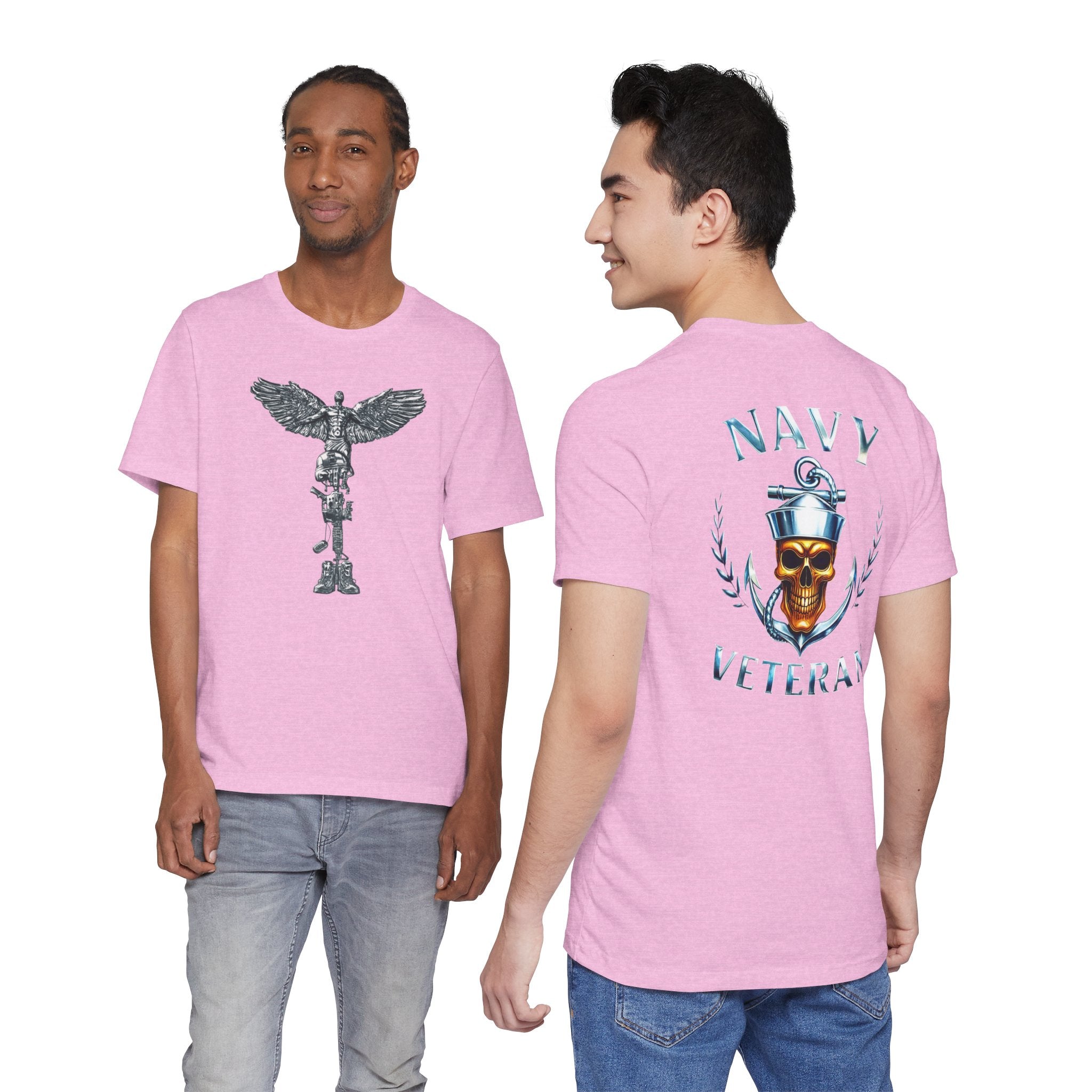 Navy Veteran Skull Anchor T‑Shirt