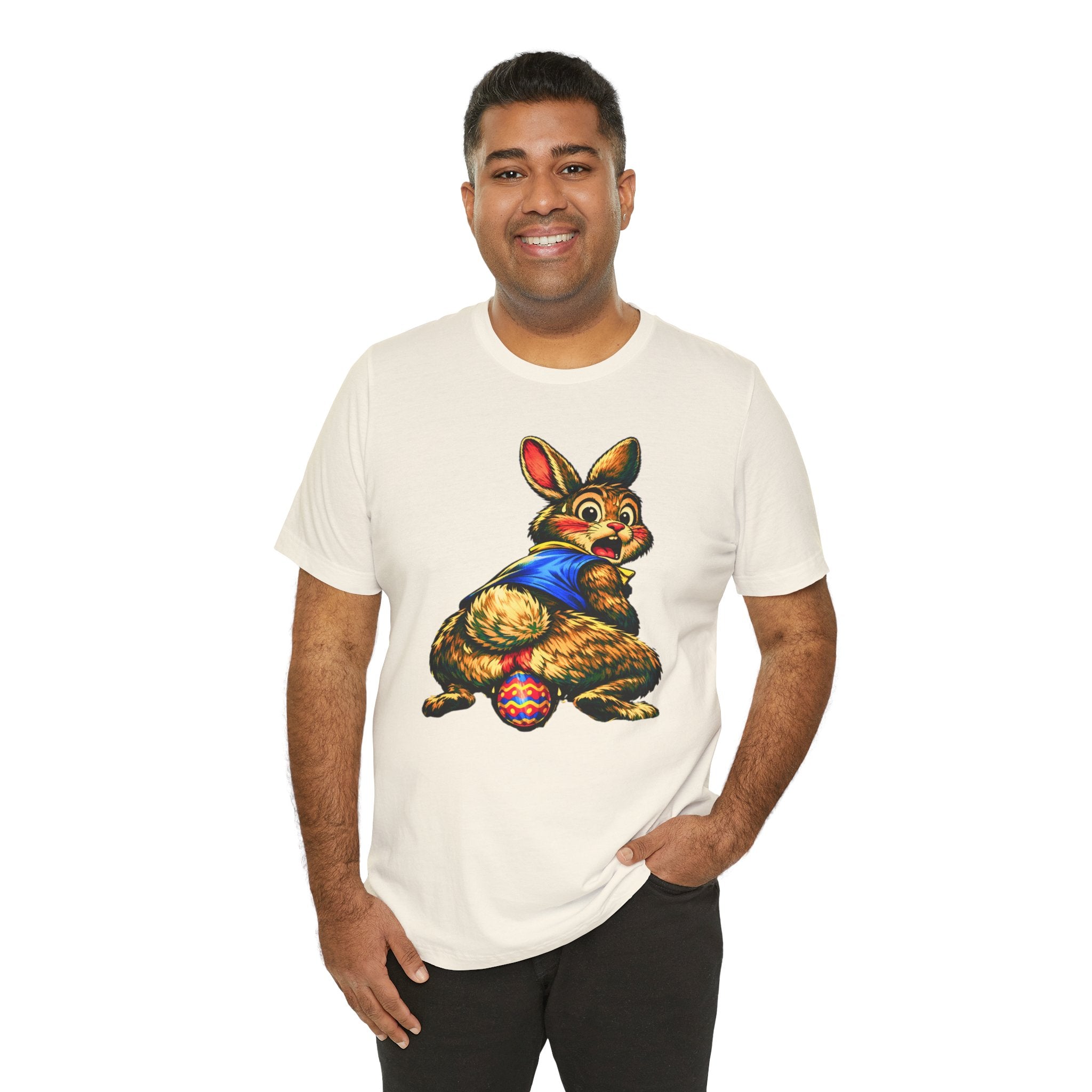 Easter Bunny Laying Egg Graphic Tee