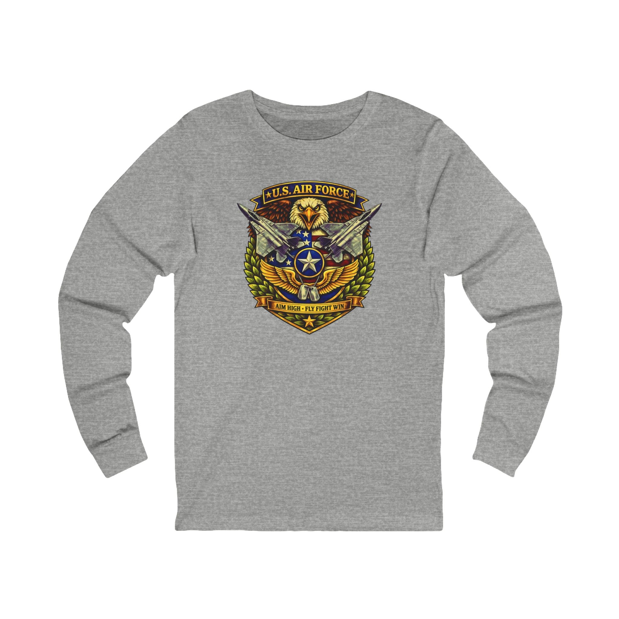 U.S. Air Force Aim High, Fly Fight Win Long Sleeve Tee