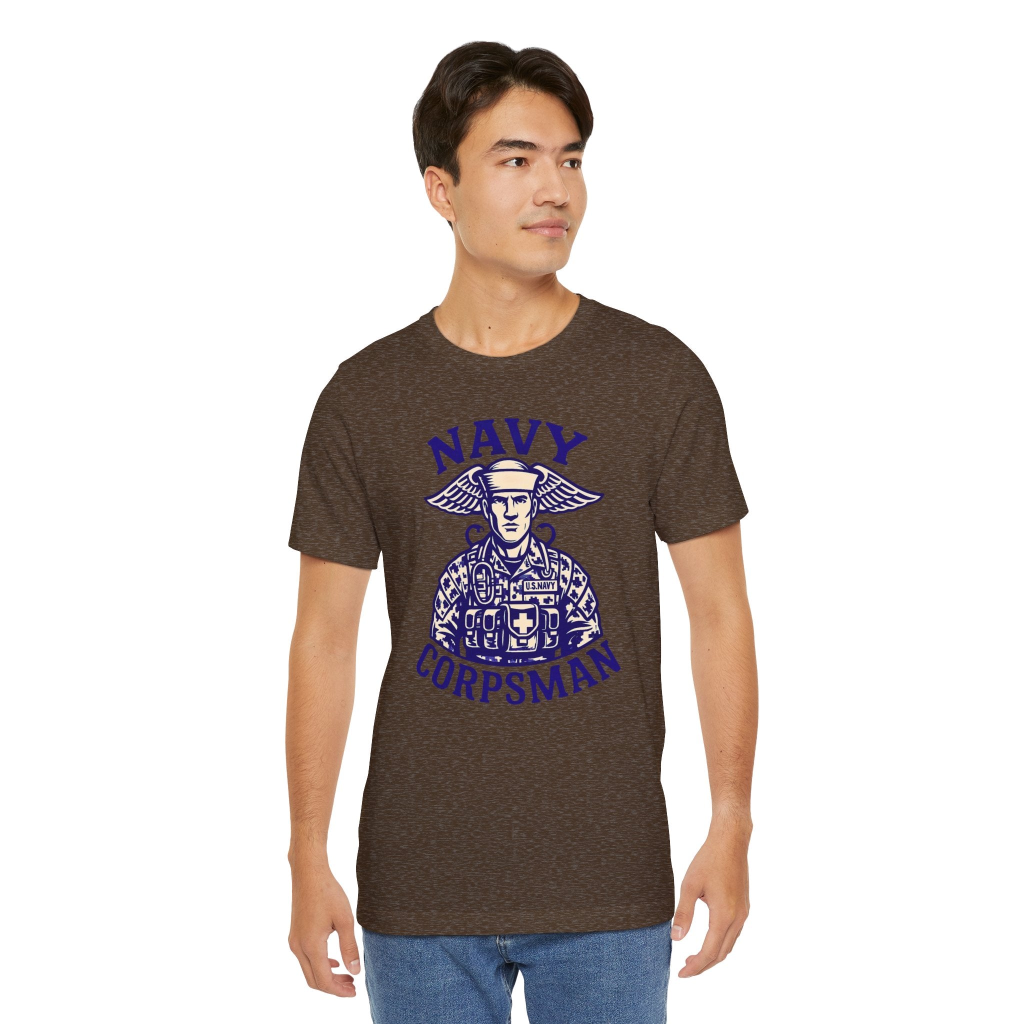 Navy Corpsman T-Shirt — Vintage Military Medic Emblem