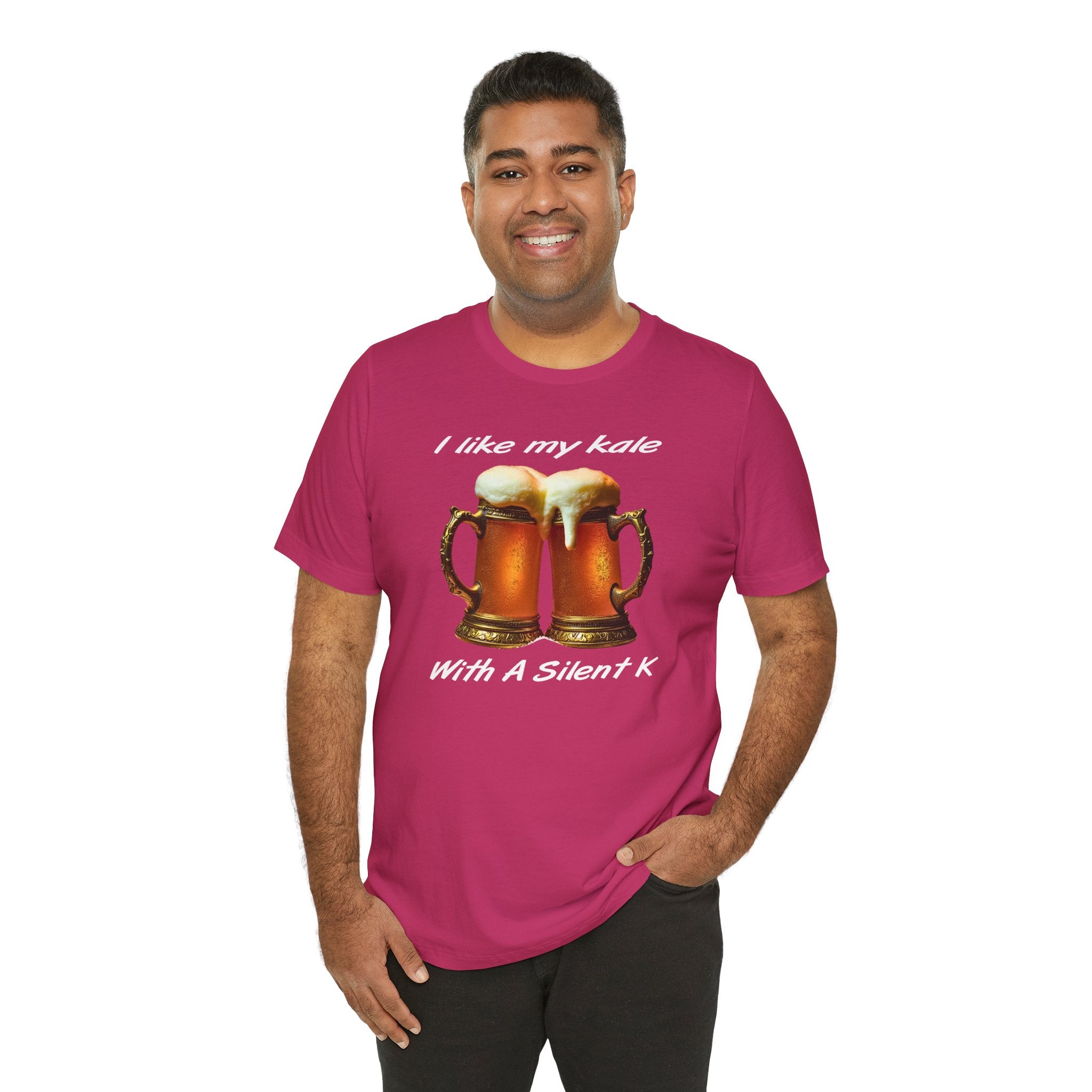 “I Like My Kale With A Silent K” Pint Glasses T-Shirt