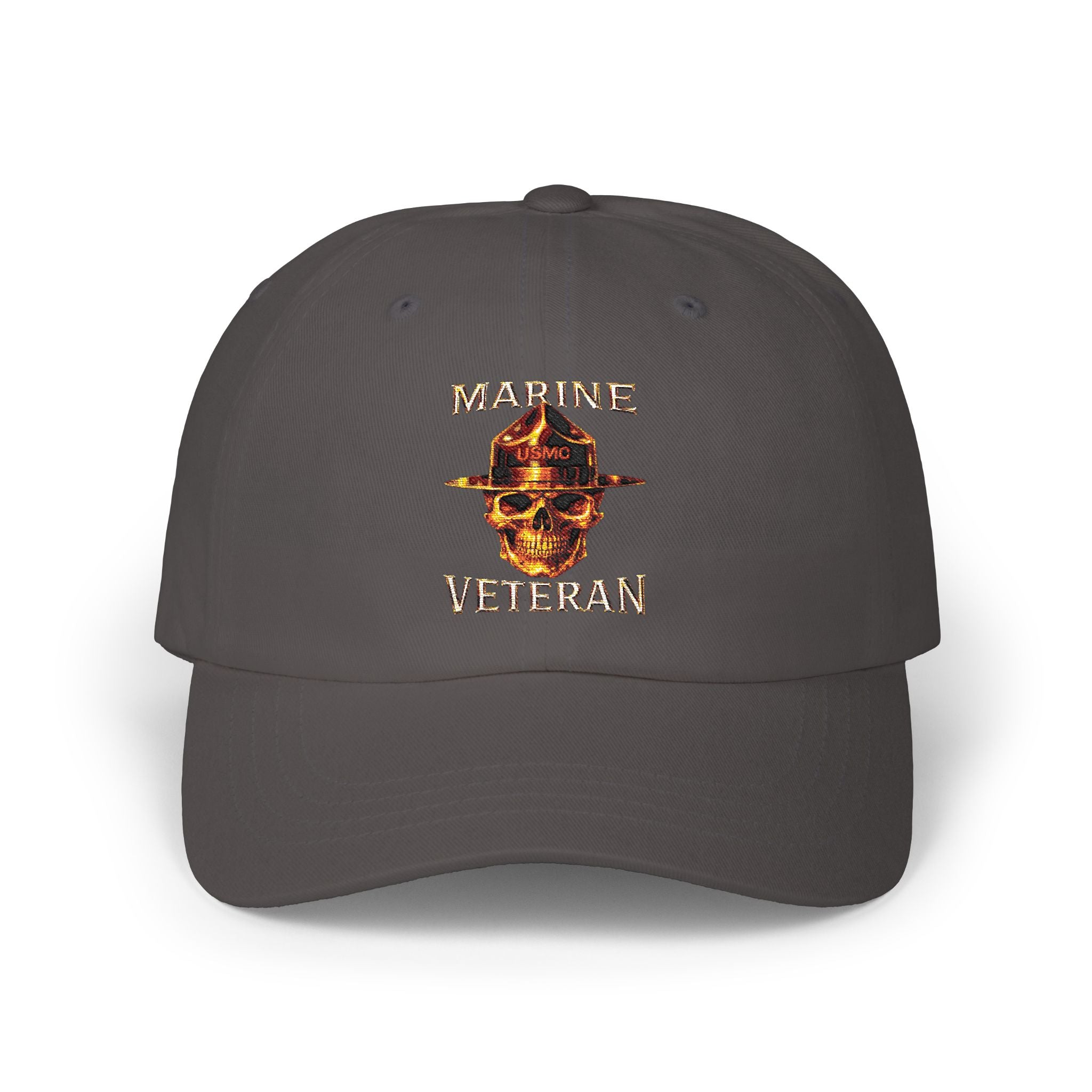 Marine Veteran Patch Dad Cap