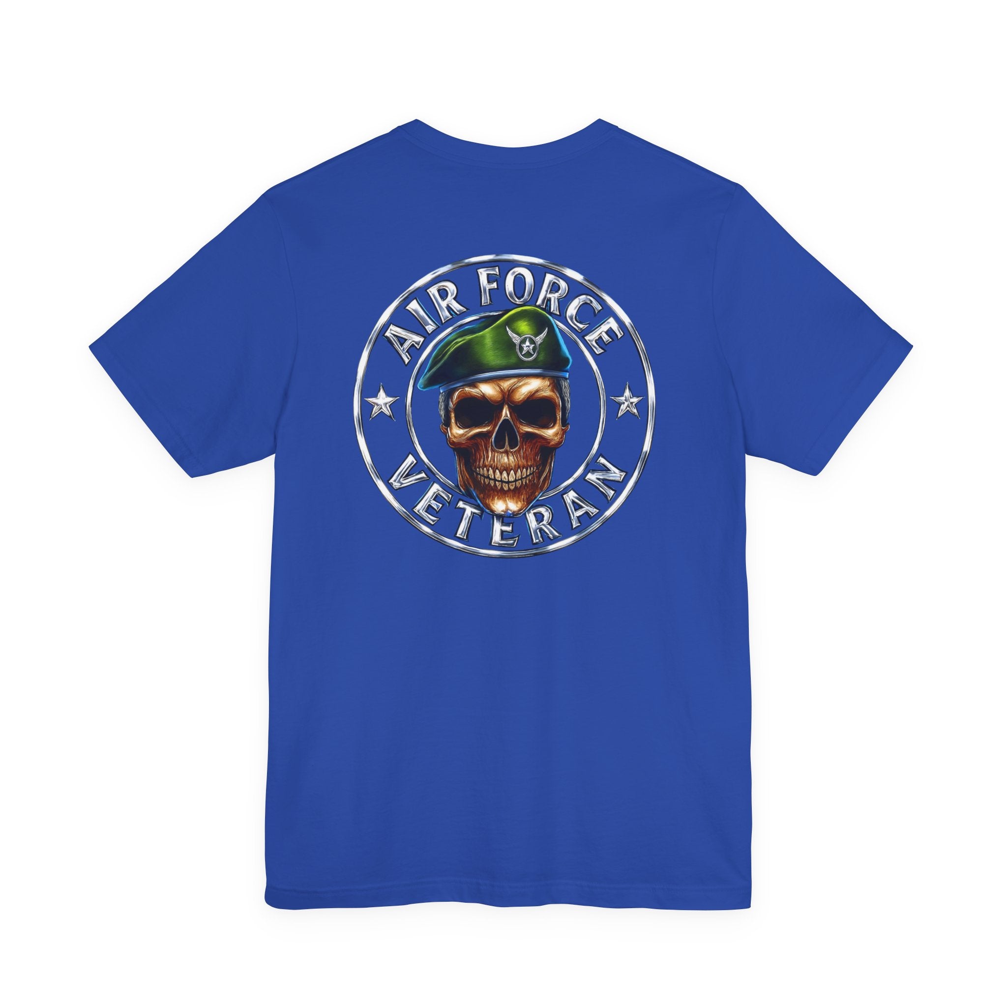Air Force Veteran Skull Tee – Military Tribute Short Sleeve Shirt