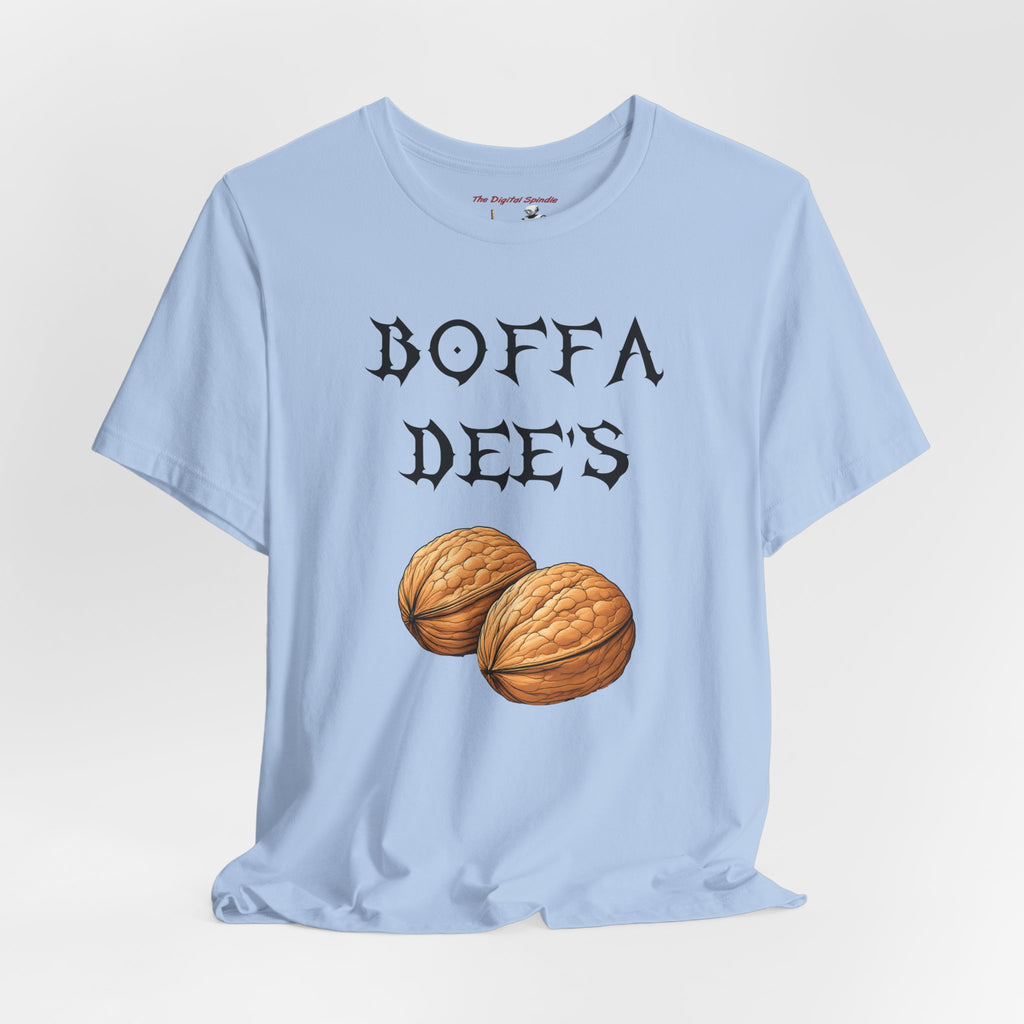 Boffa Dees Walnut Graphic Tee — Vintage Gothic Text Nut Illustration T-Shirt