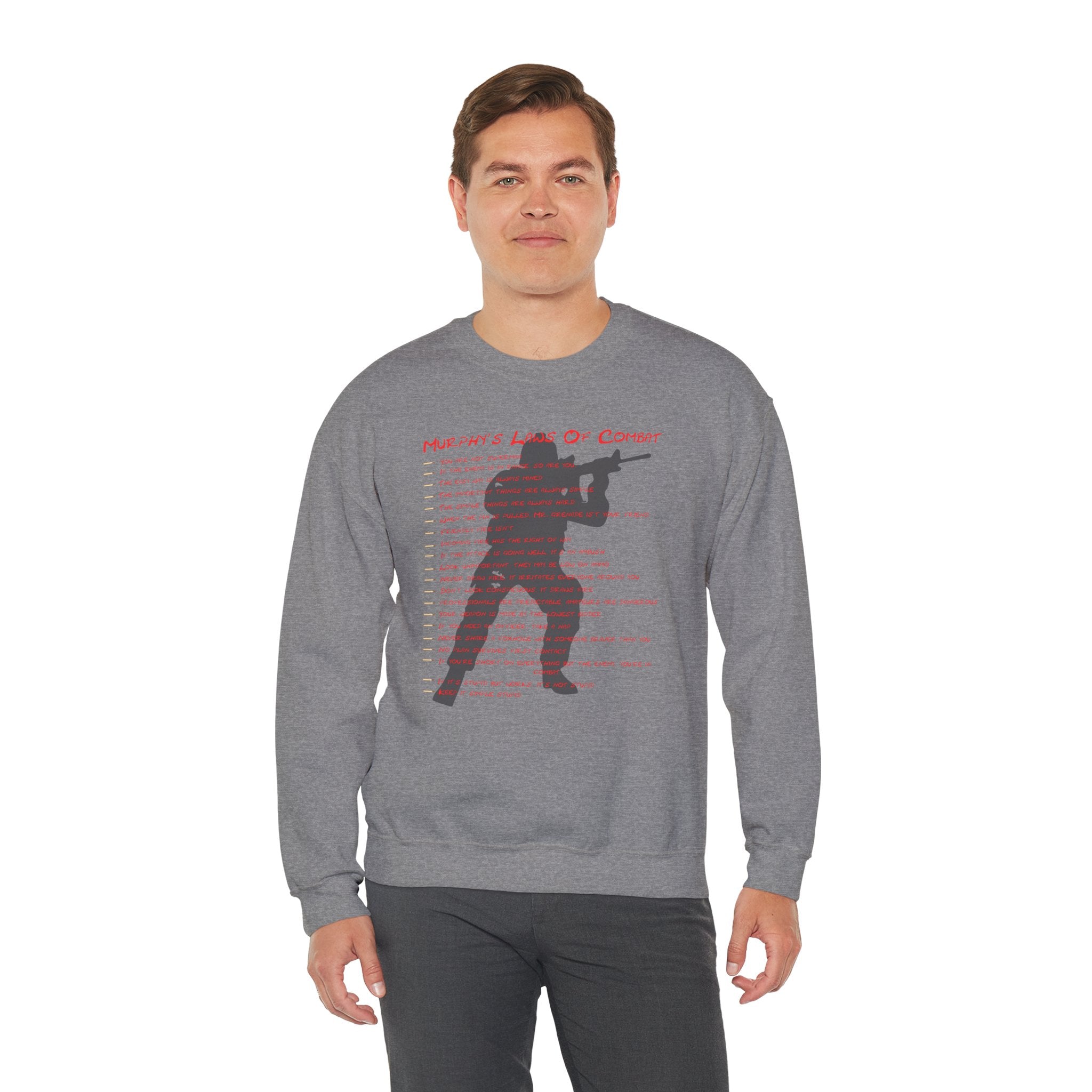 Murphys Laws Of Combat Crewneck Sweatshirt