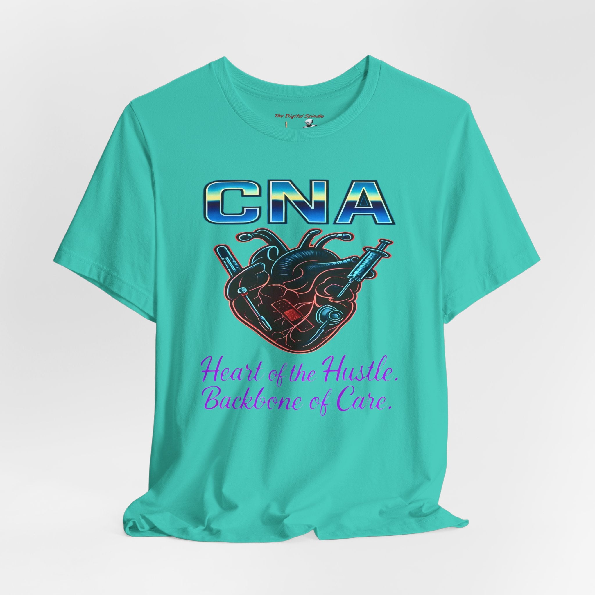 CNA T‑Shirt — "Heart of the Hustle, Backbone of Care" Graphic Tee
