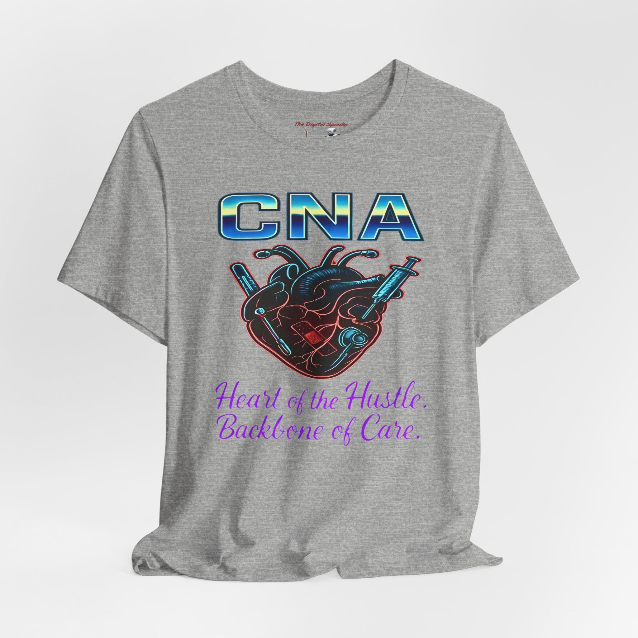 CNA T‑Shirt — "Heart of the Hustle, Backbone of Care" Graphic Tee
