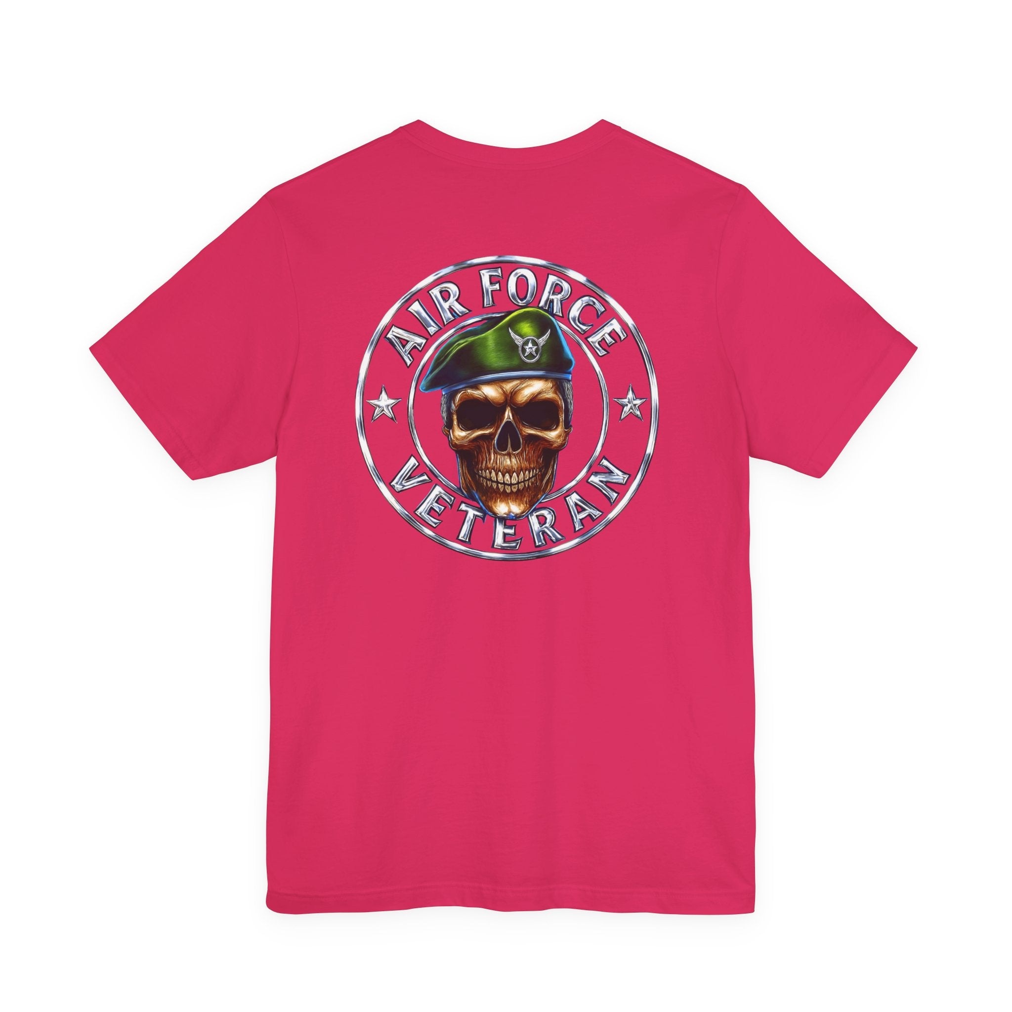 Air Force Veteran Skull Tee – Military Tribute Short Sleeve Shirt