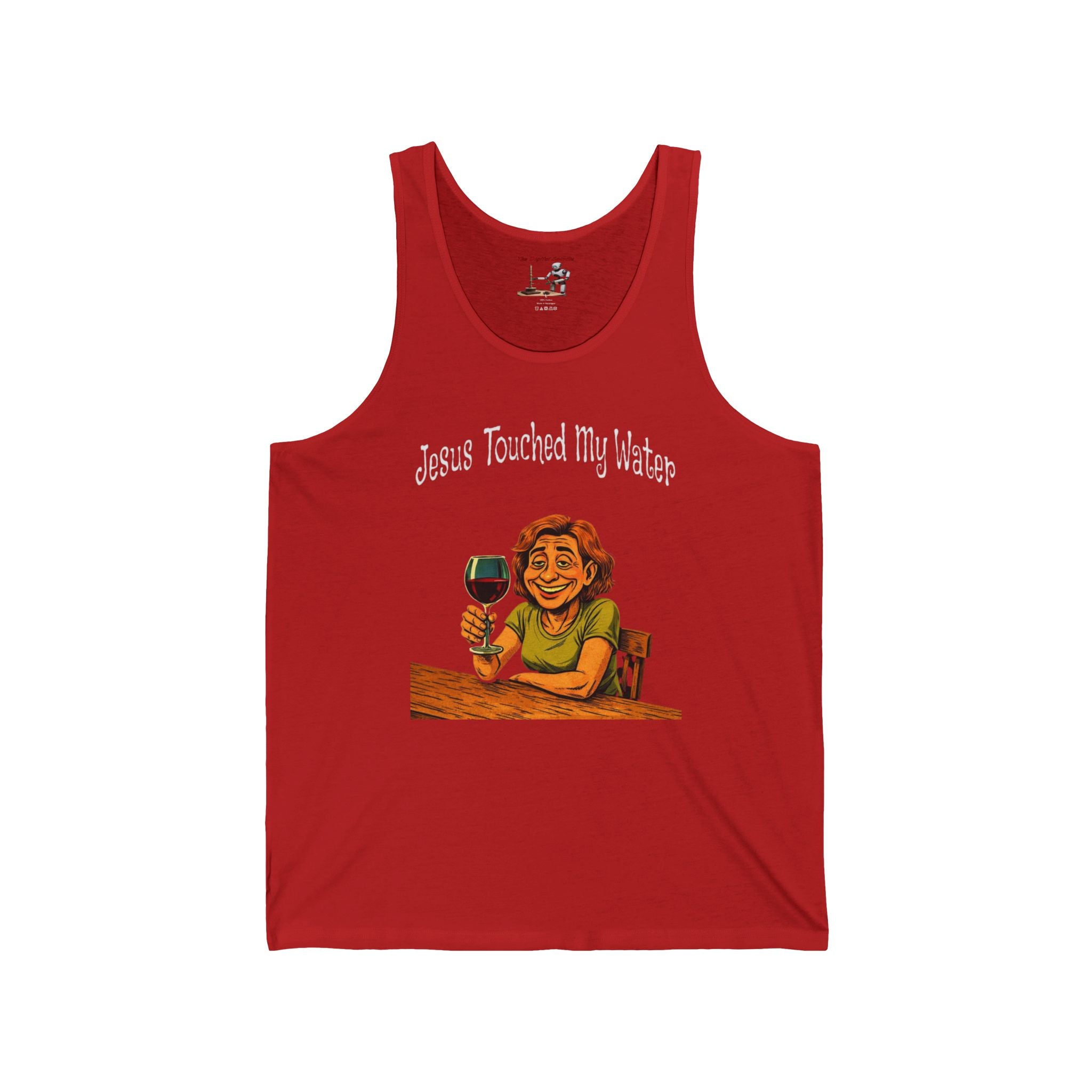 Jesus Touched My Water Tank Top — Funny Christian Wine Lover Tank