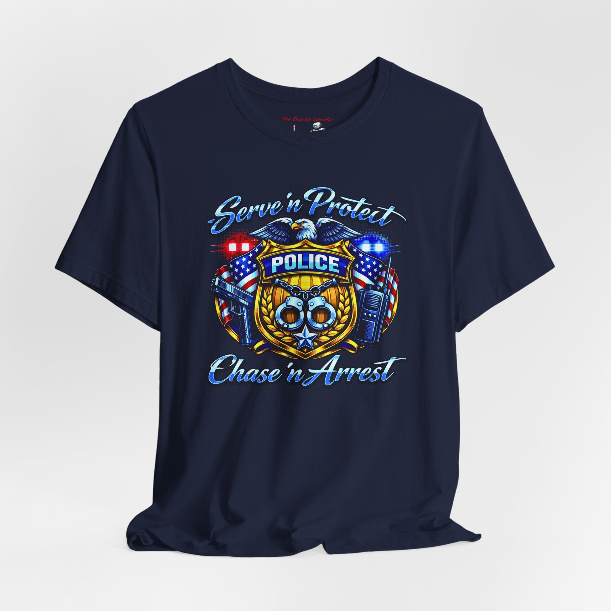 Police 'Serve & Protect, Chase to Arrest' Graphic Tee
