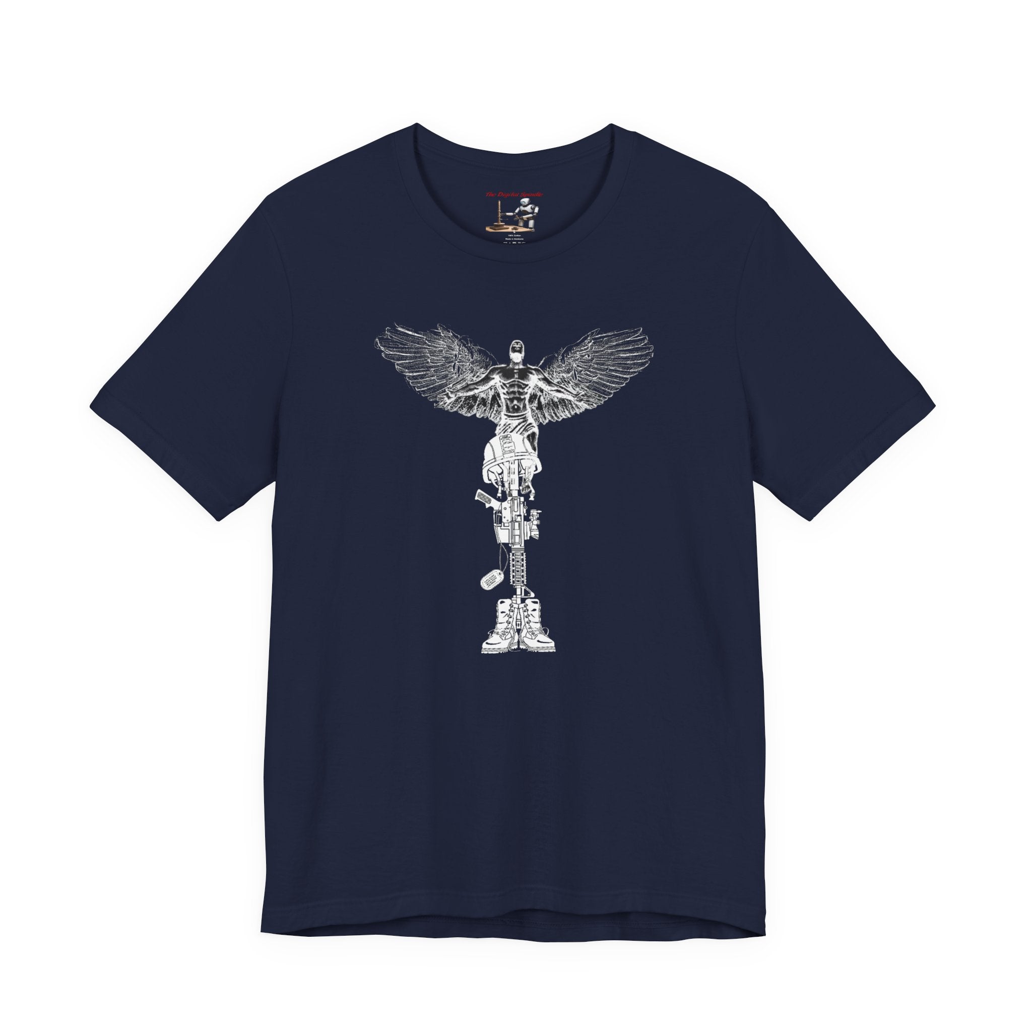 Military Tribute T-Shirt — "The Fight Never Ends, Stronger Together" Graphic Tee