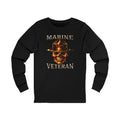 Marine Veteran Skull Drill Instructor Long Sleeve Tee