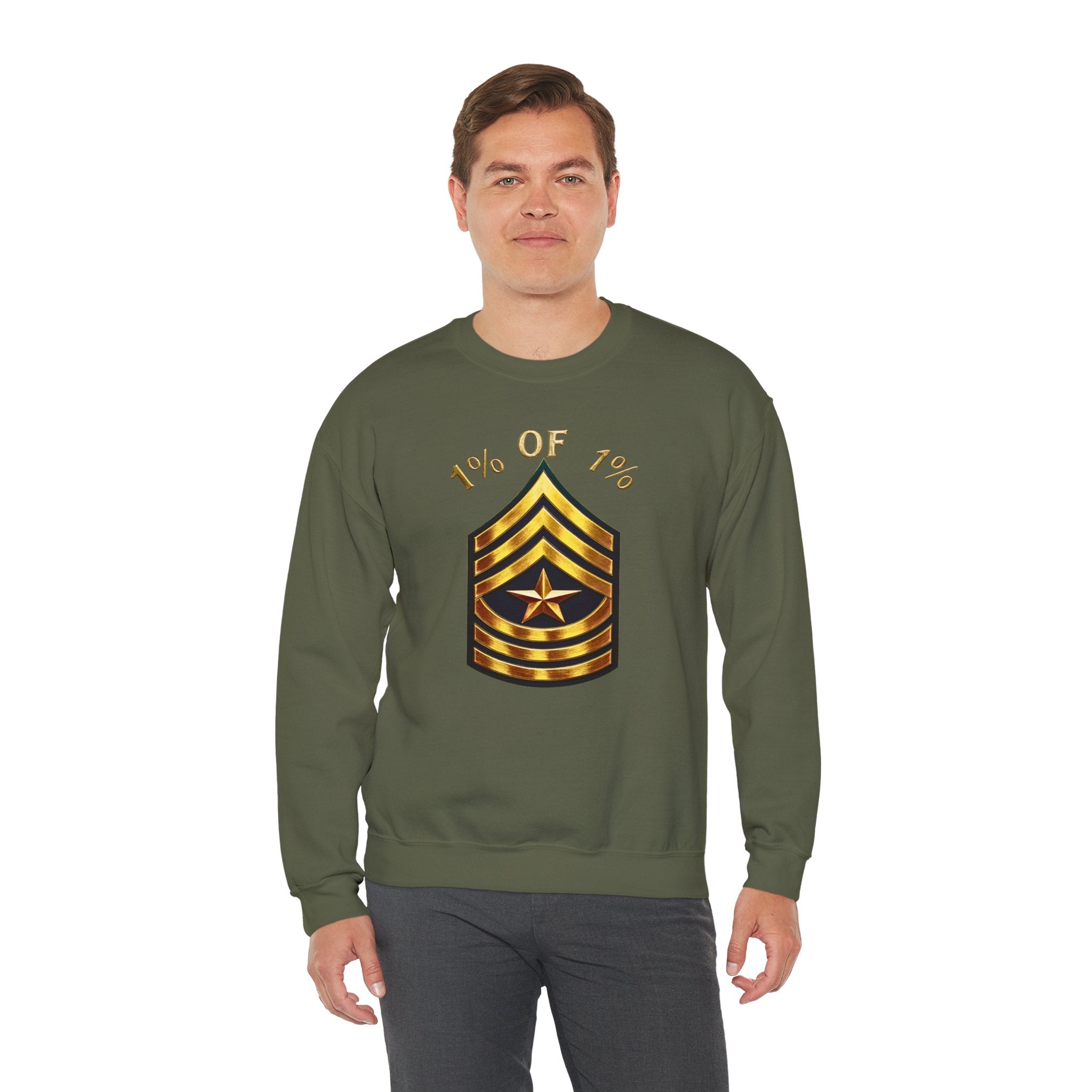 "1% of 1%" Gold Rank Crewneck Sweatshirt