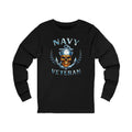 Navy Veteran Skull Anchor Long Sleeve Tee